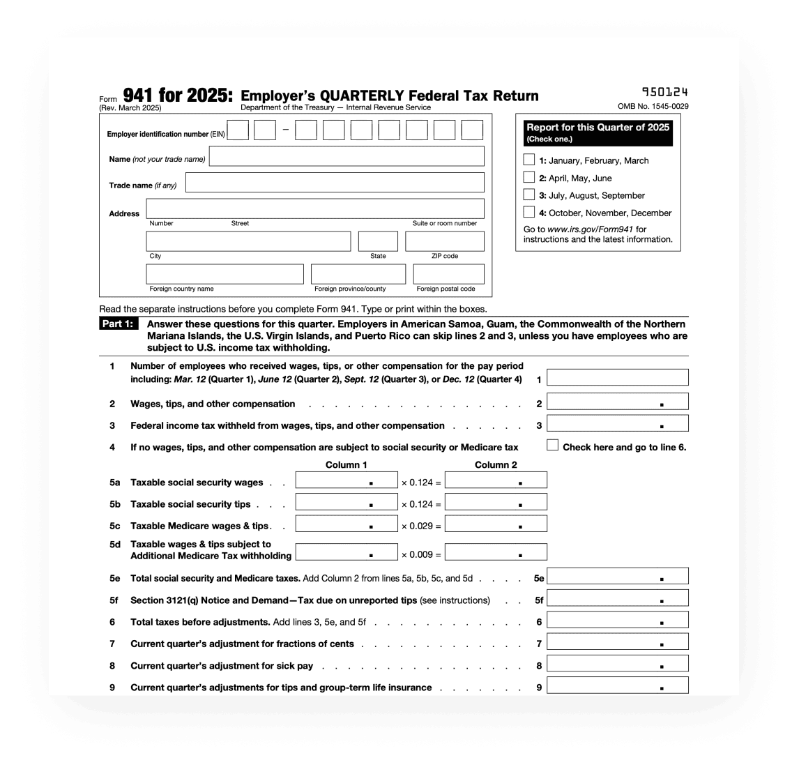 How To Fill Out IRS Form 941 2025 2026 PDF Expert