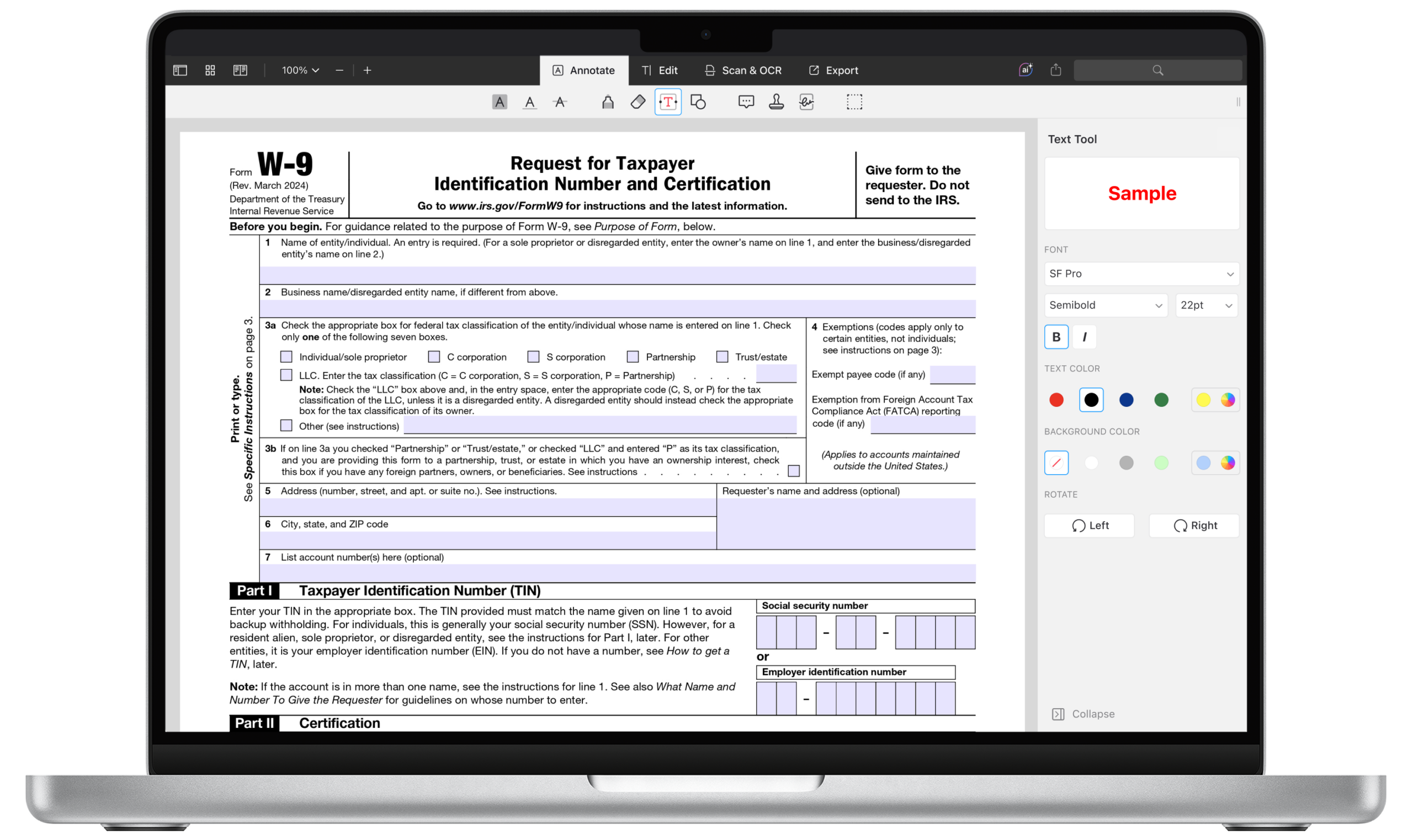 printable w9 form 2025