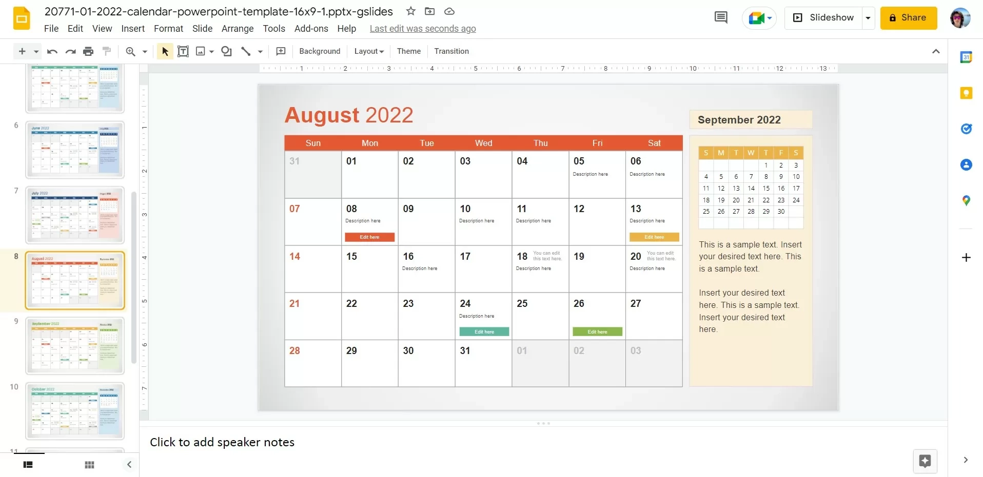 How To Insert A Calendar In Google Slides Step by Step Guide