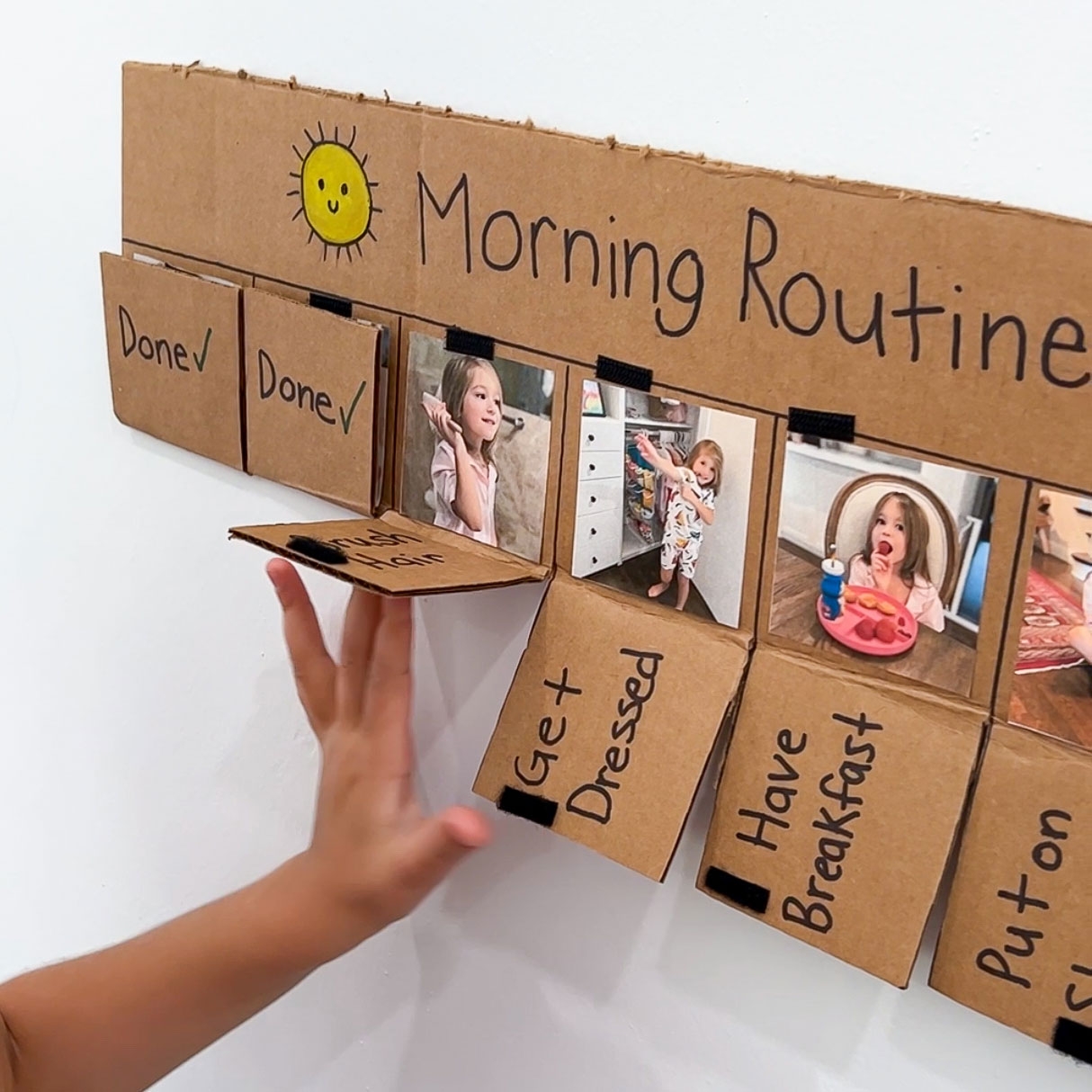 How To Make A Kid Friendly Morning Routine Chart 7 Days Of Play