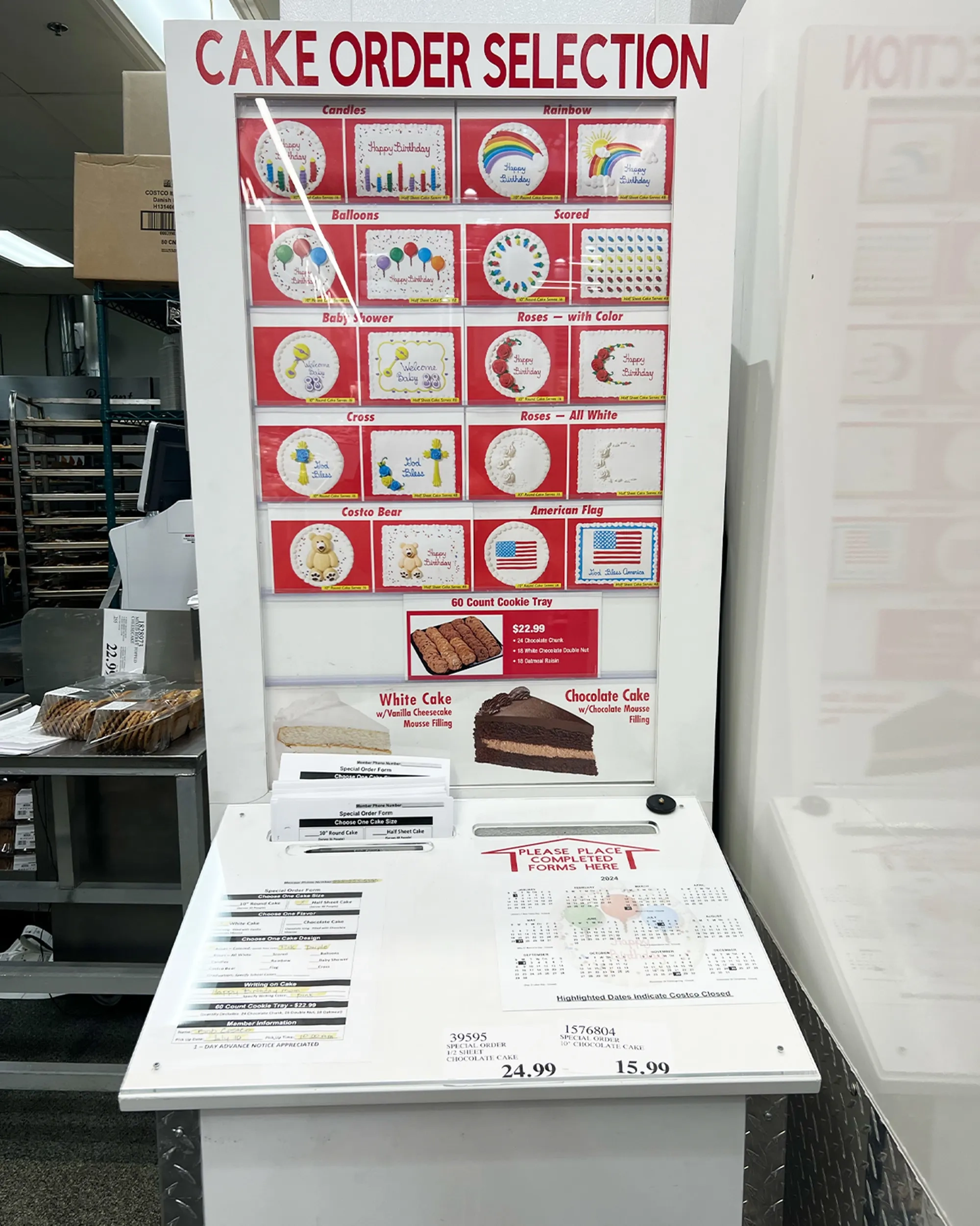 costco cake order form printable