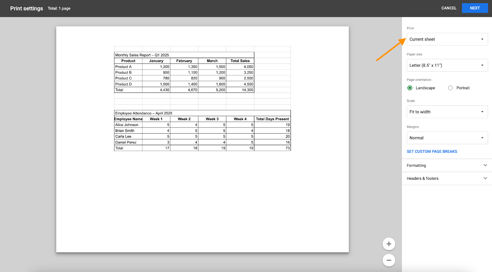 How To Set The Print Area In Google Sheets Fast The Jotform Blog