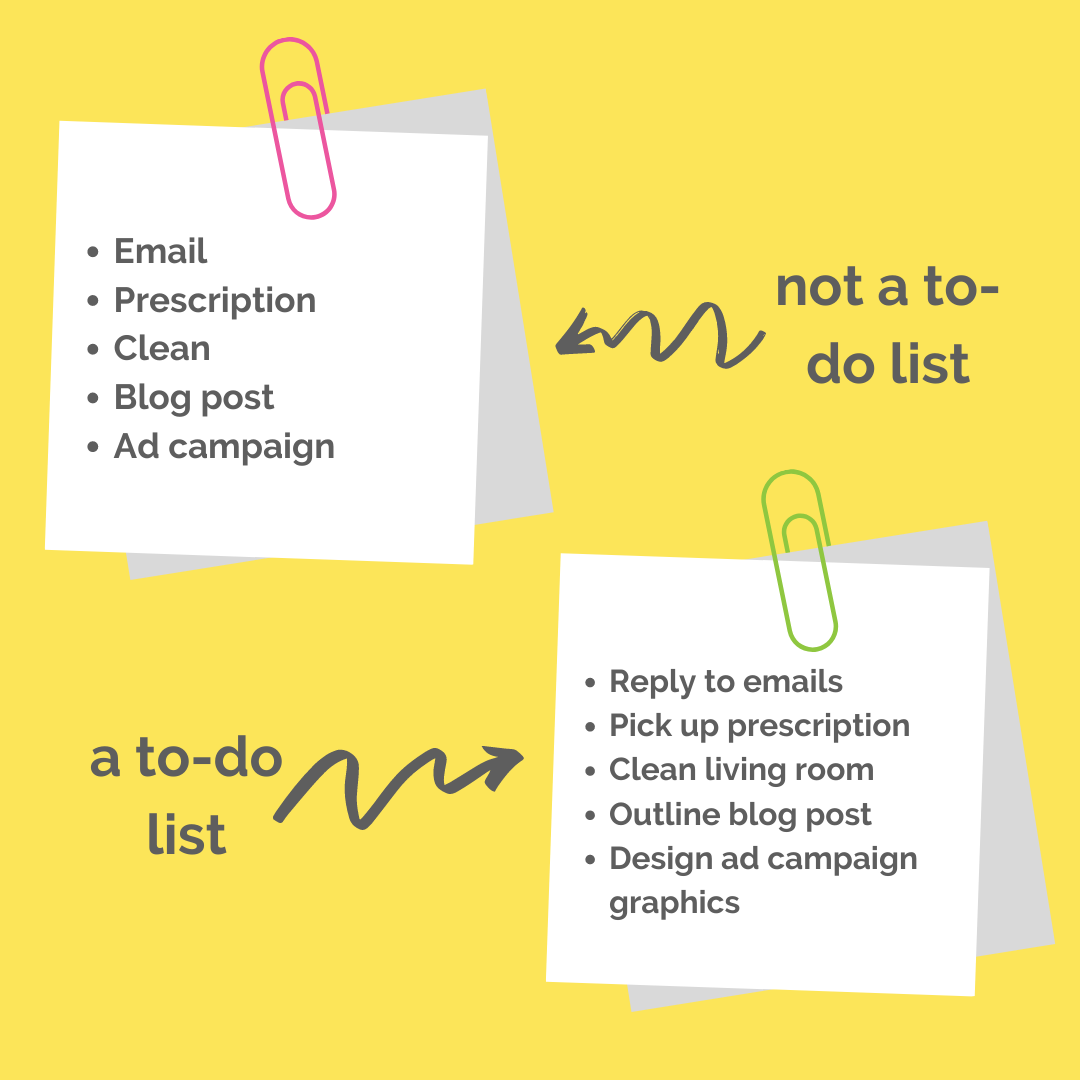 How To Write A To Do List That s Actionable AF Work Brighter