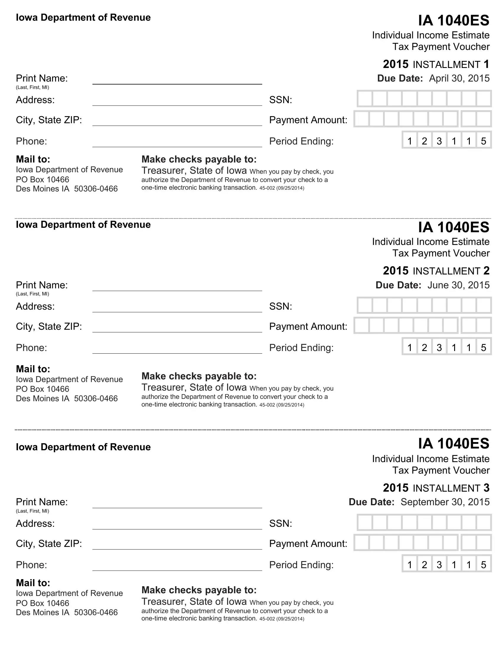 Ia 1040Es Form Fill Out Printable PDF Forms Online