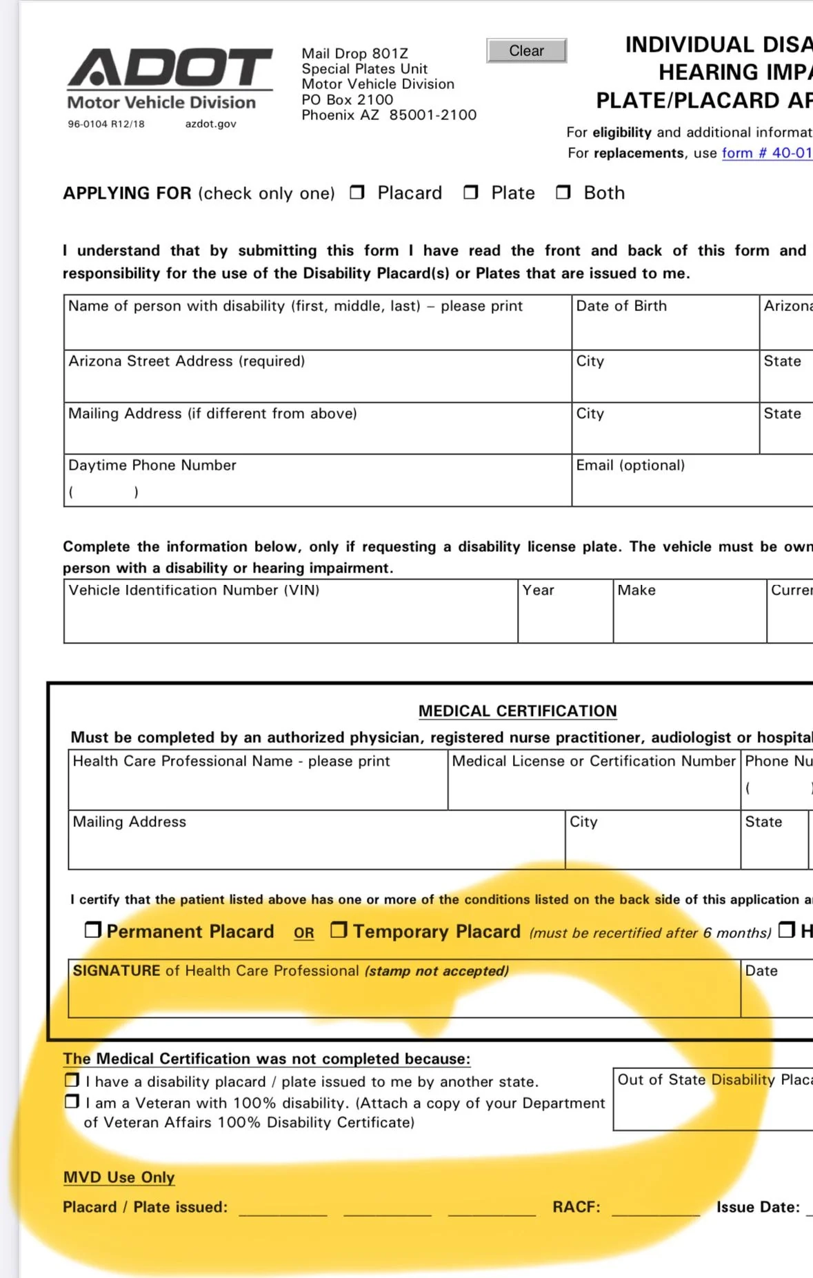 In Indiana If You Have A Rated Mobility Disability You Can Get A DV Plate R VeteransBenefits