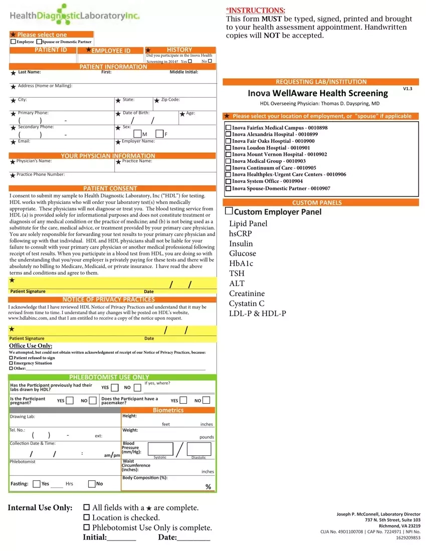 Inova Health Screening Fill Out Printable PDF Forms