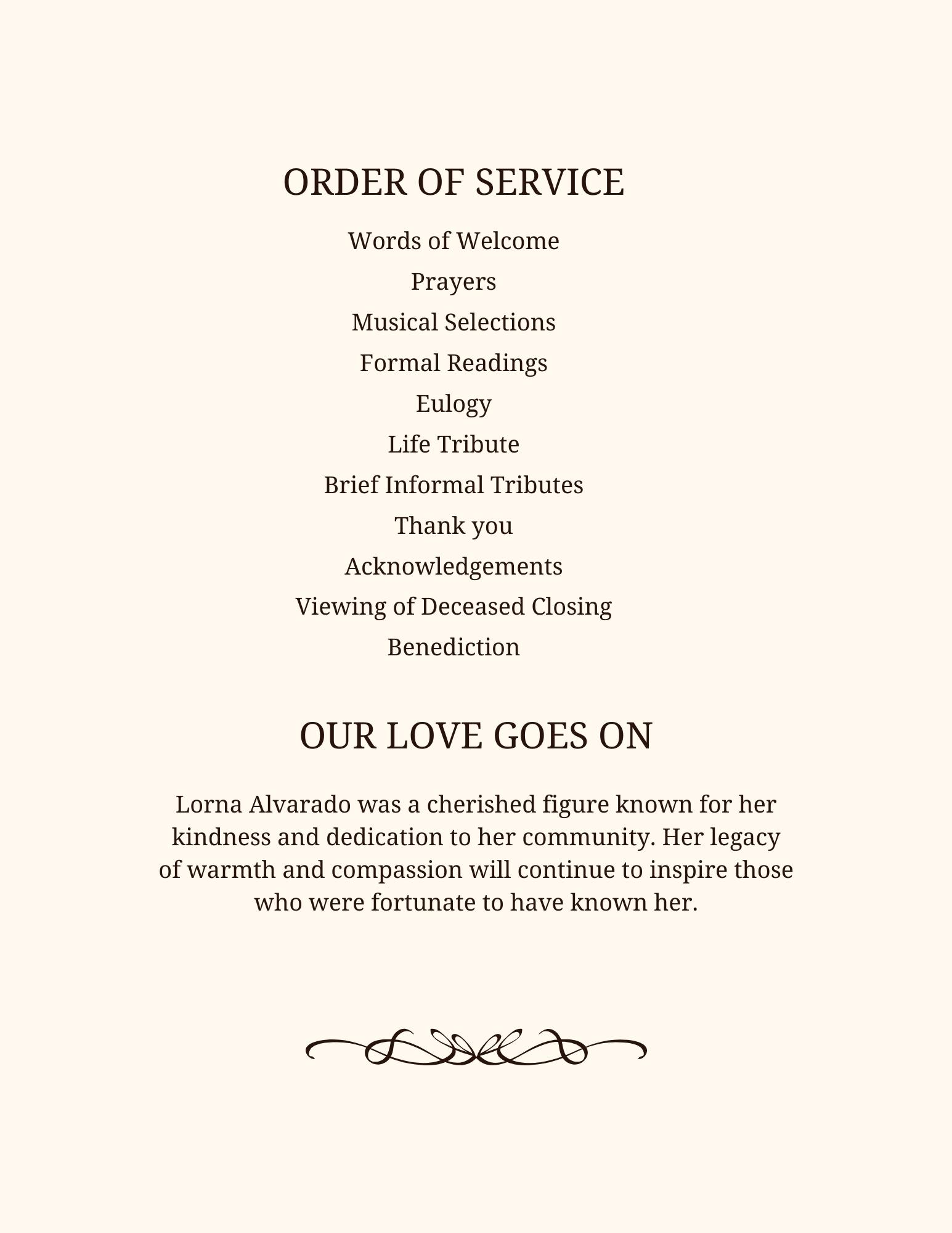 Inspirational Funeral Program Examples Renaissance Funeral Home And Crematory