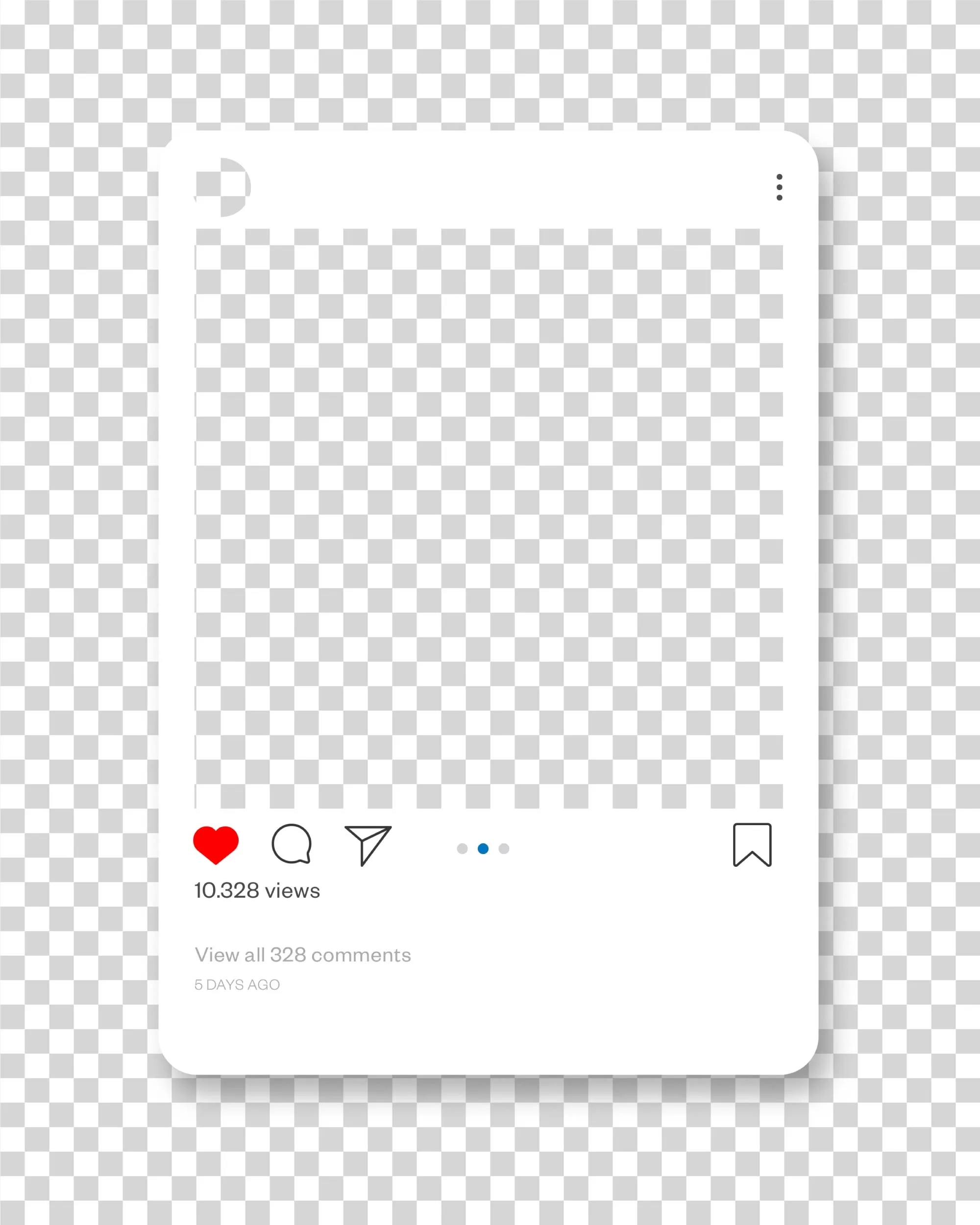 Instagram Post Template Blank Layout For Engaging Content Transparent PNG Image PNG Download
