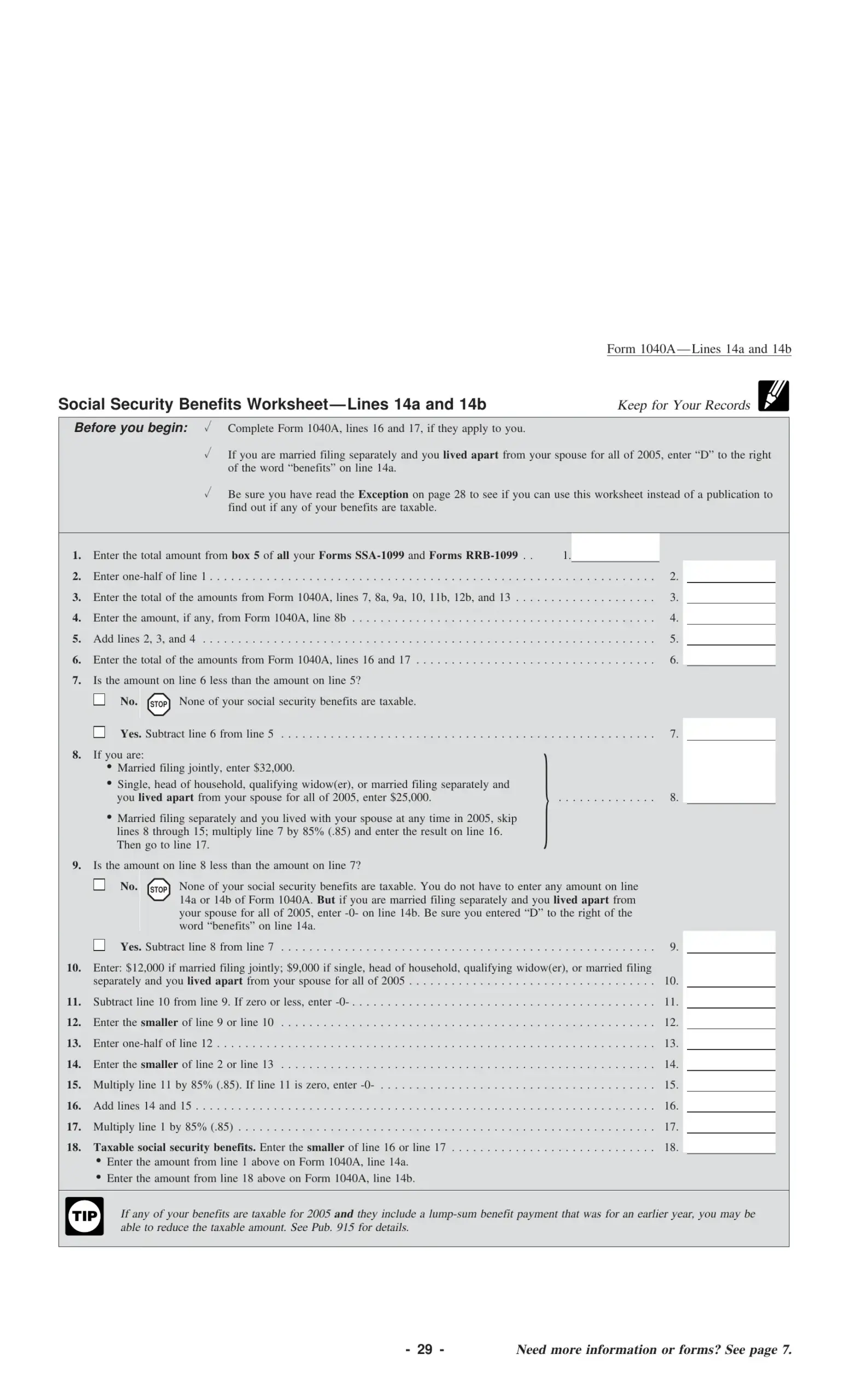 Irs 1040A Form Fill Out Printable PDF Forms Online Worksheets Library