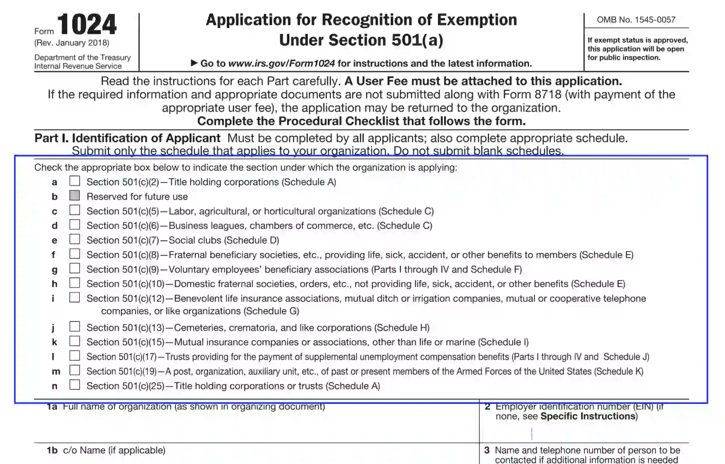 IRS Form 1024 Fill Out Printable PDF Forms Online