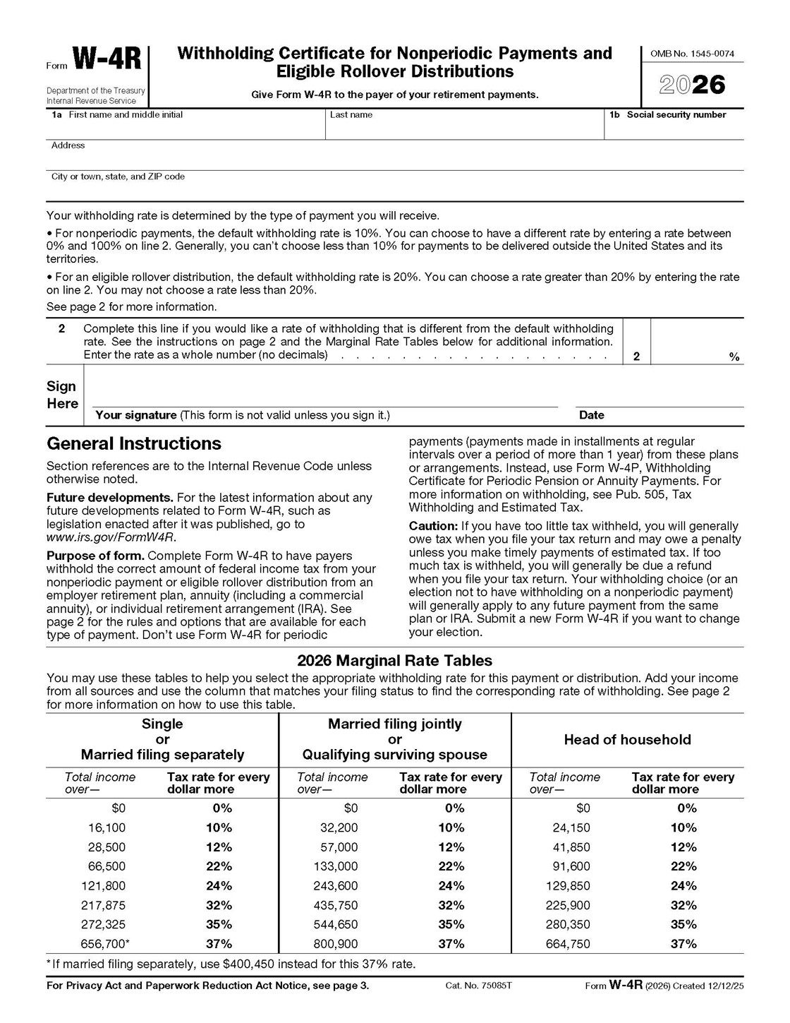 IRS Releases 2026 Form W 4R Wolters Kluwer