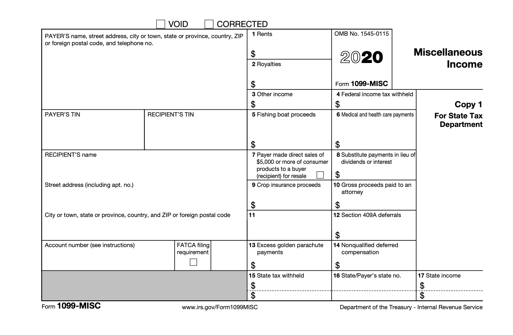 Irs Tax Forms 1099 Printable Study Planner