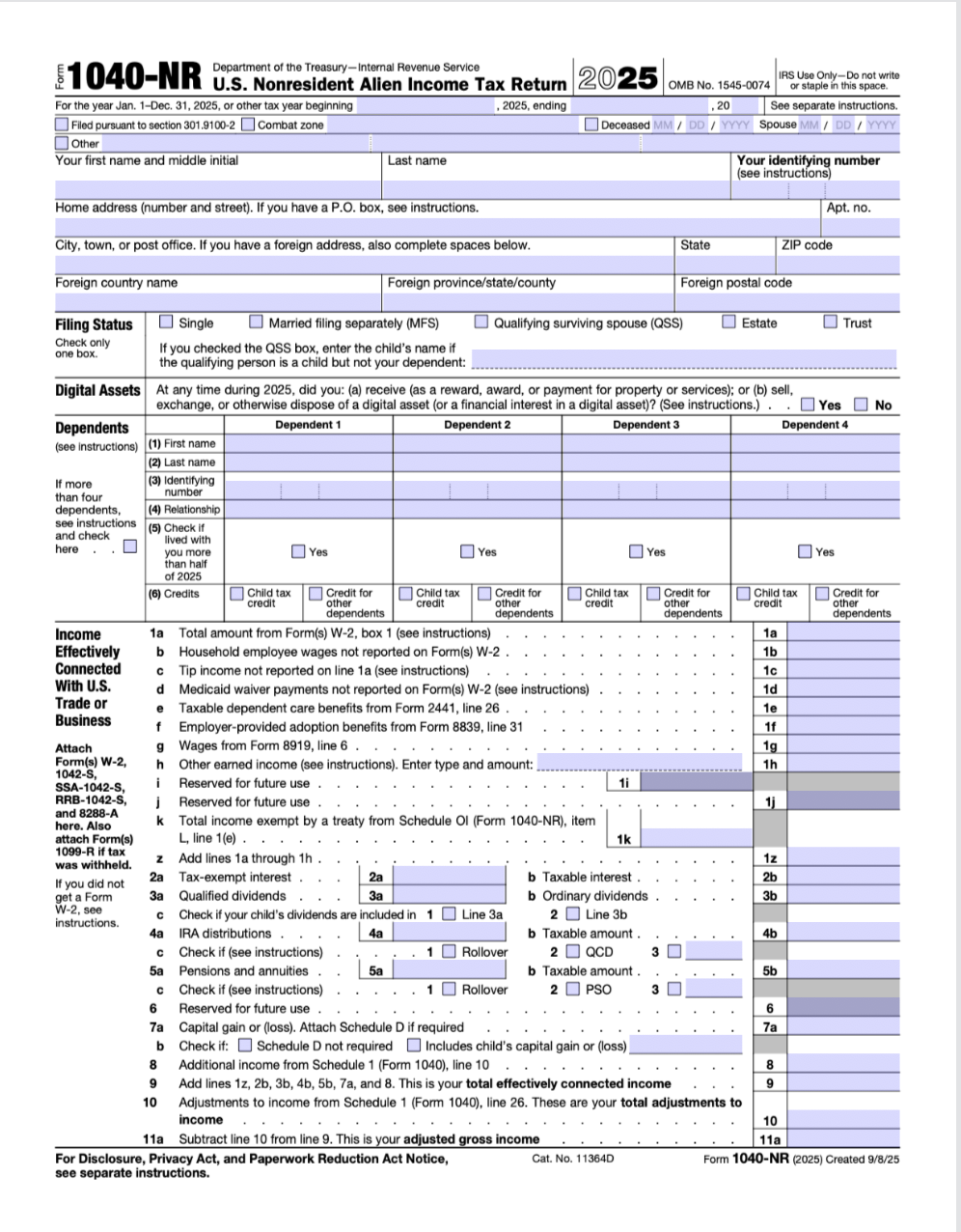 1040 forms printable