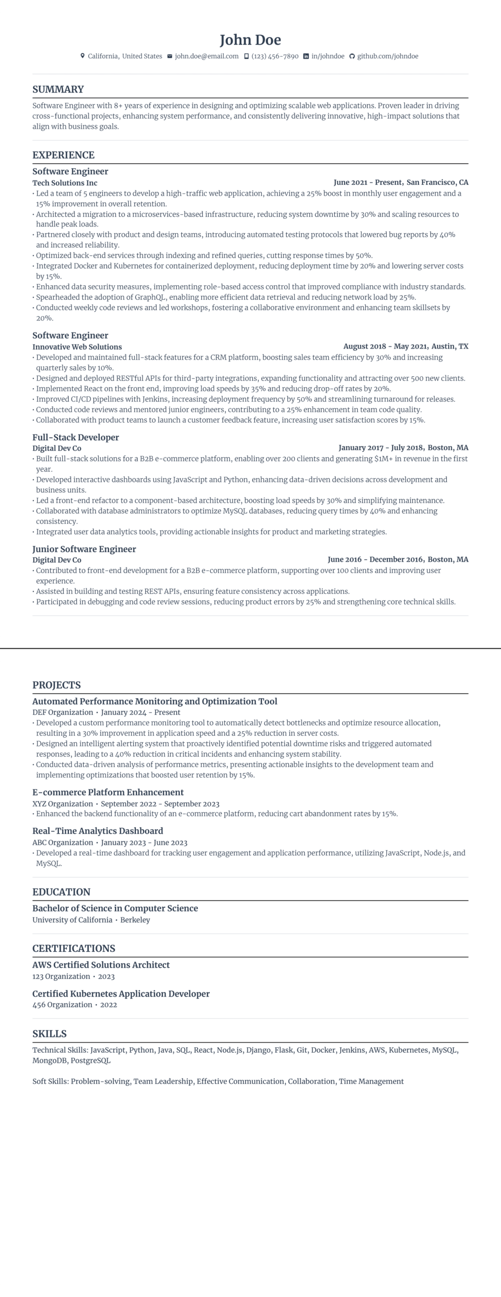 Is A Two Page Resume Better Expert Tips And Free Templates