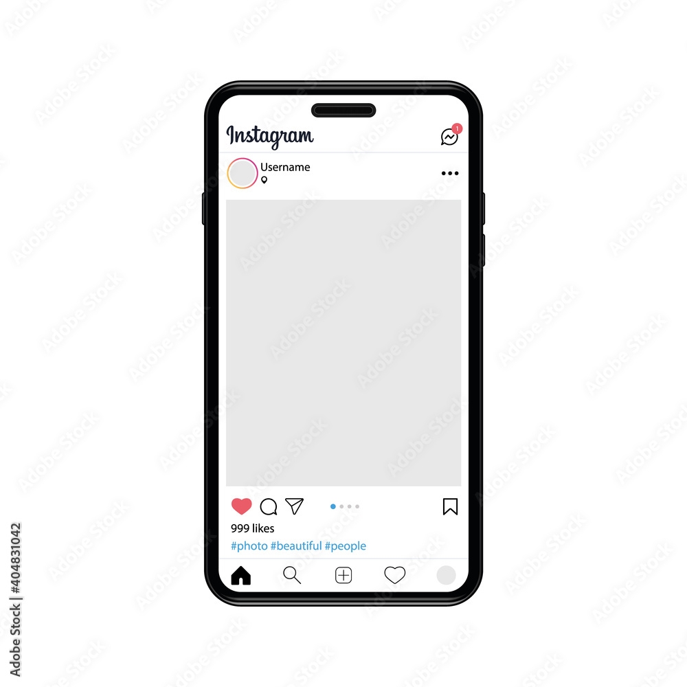 blank instagram post template