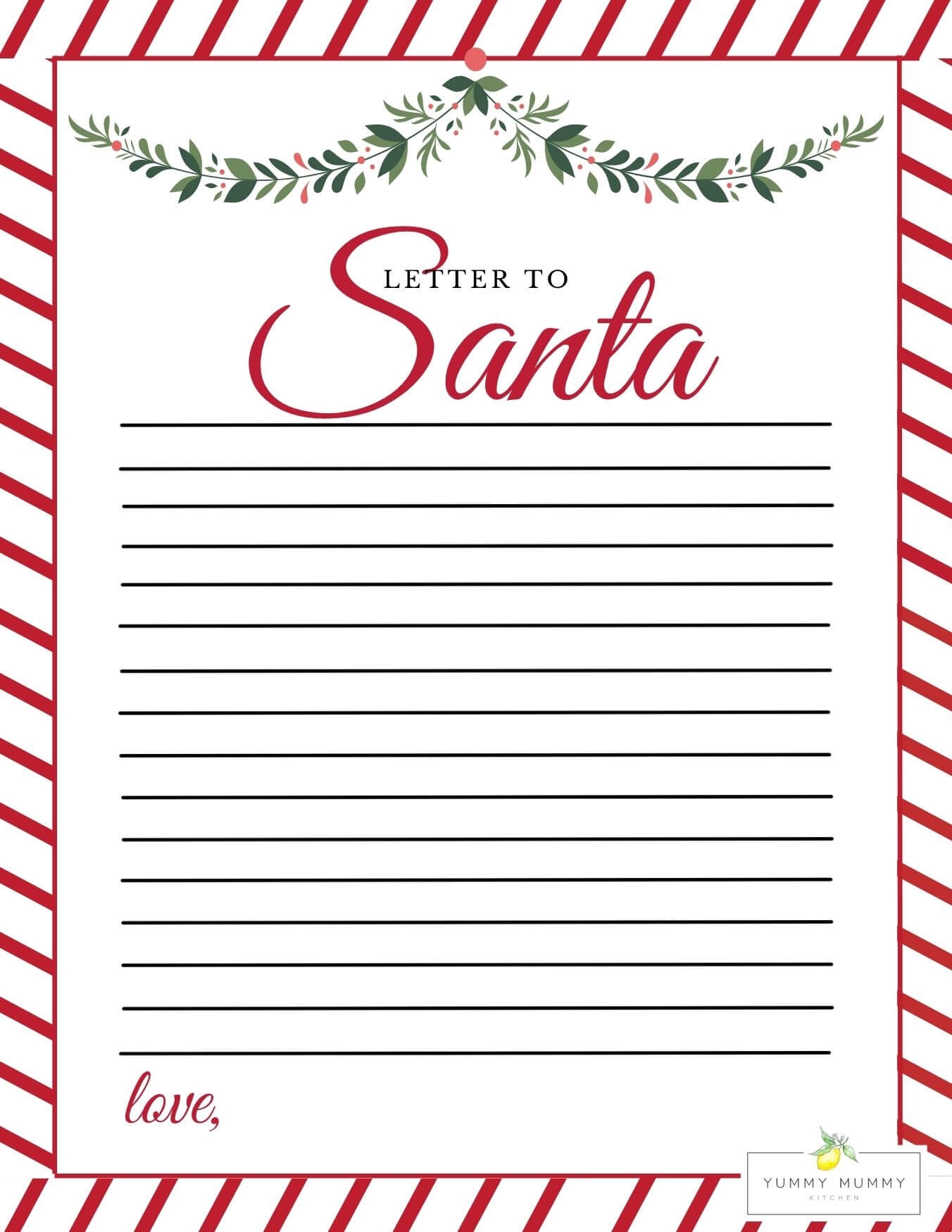 letters to santa template