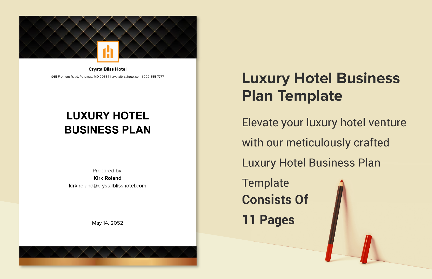 Luxury Hotel Business Plan Template In Word PDF Google Docs Download Template