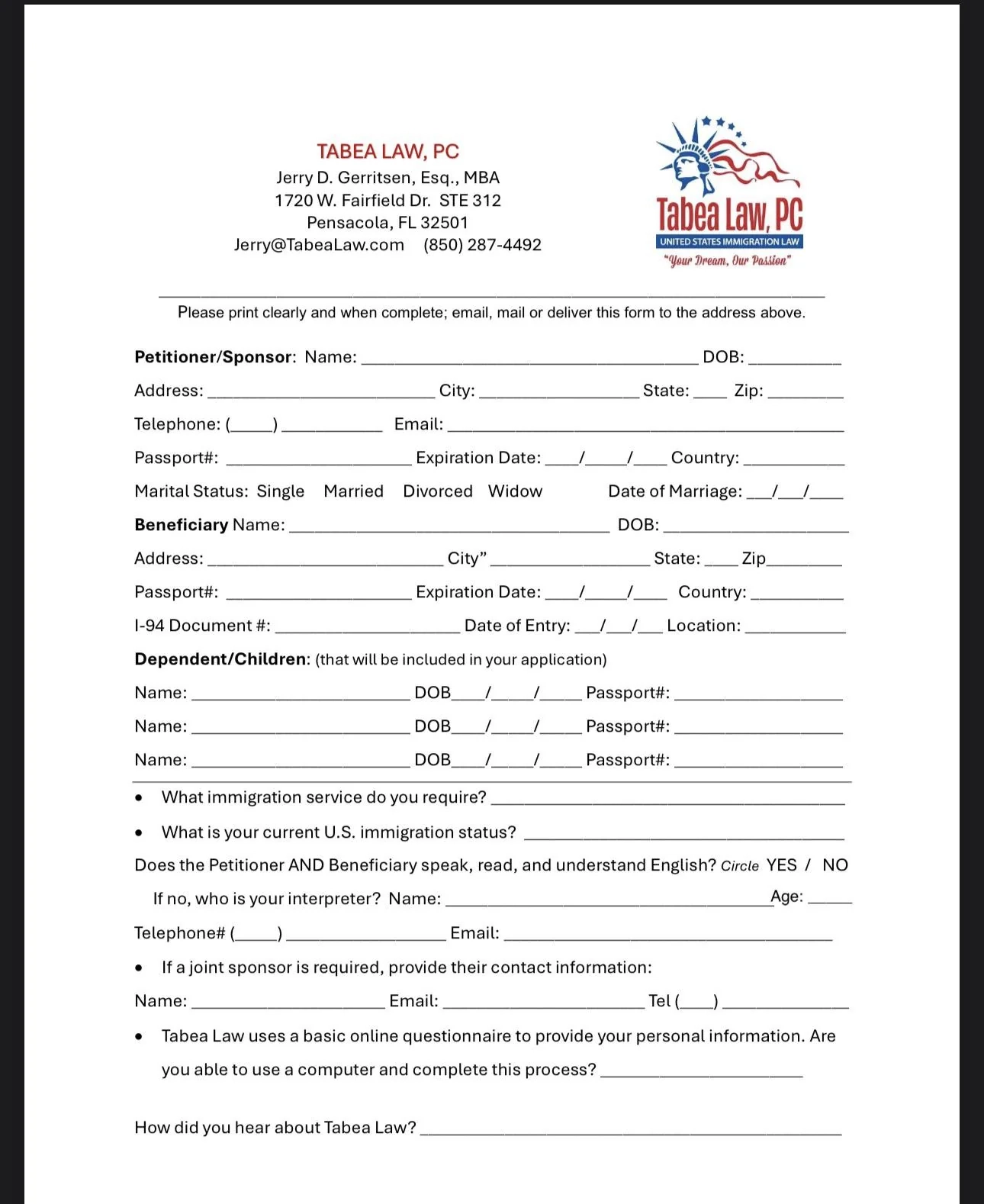 printable i 94 form