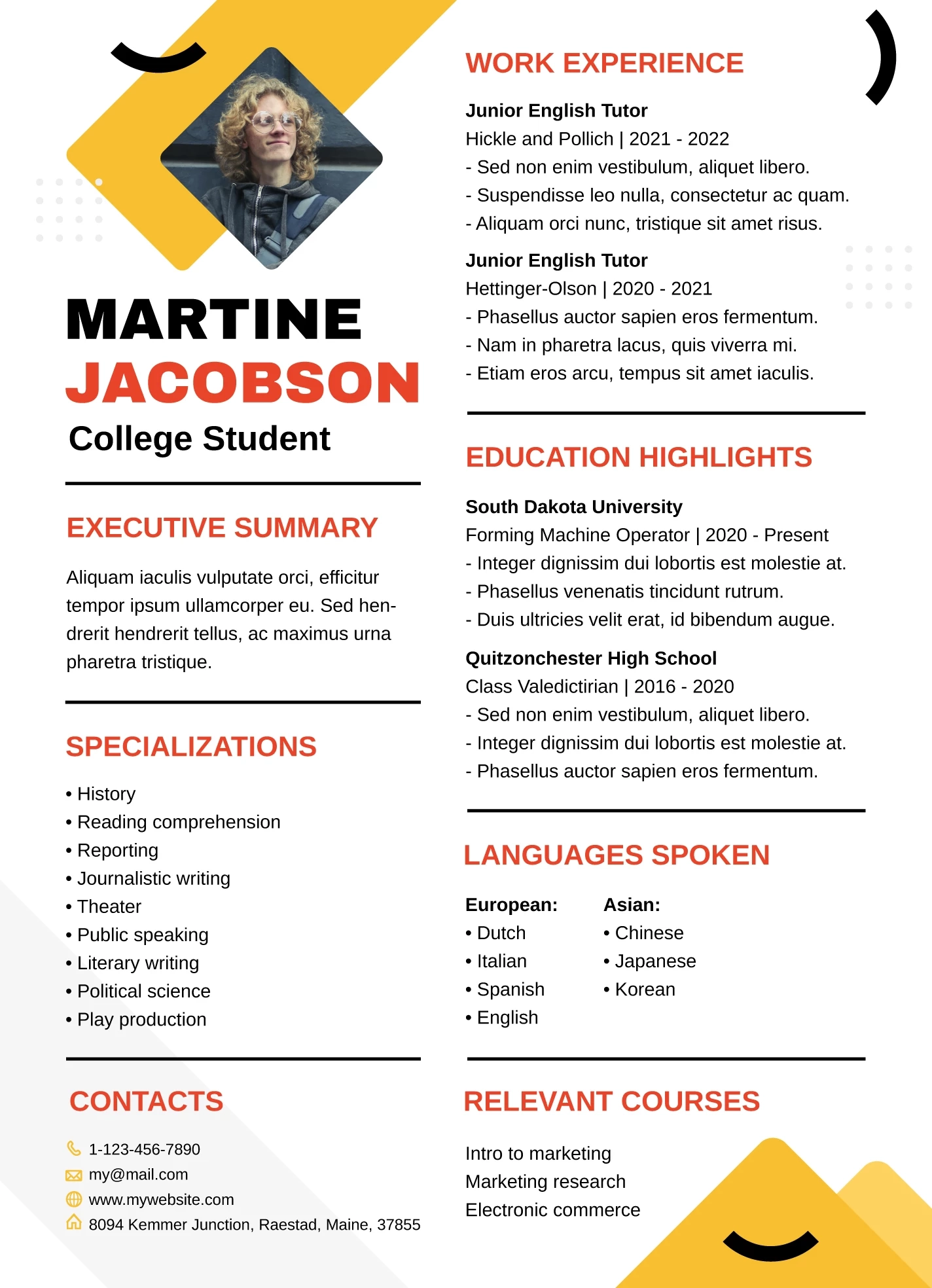 Mccombs Resume Free Google Docs Template Gdoc io