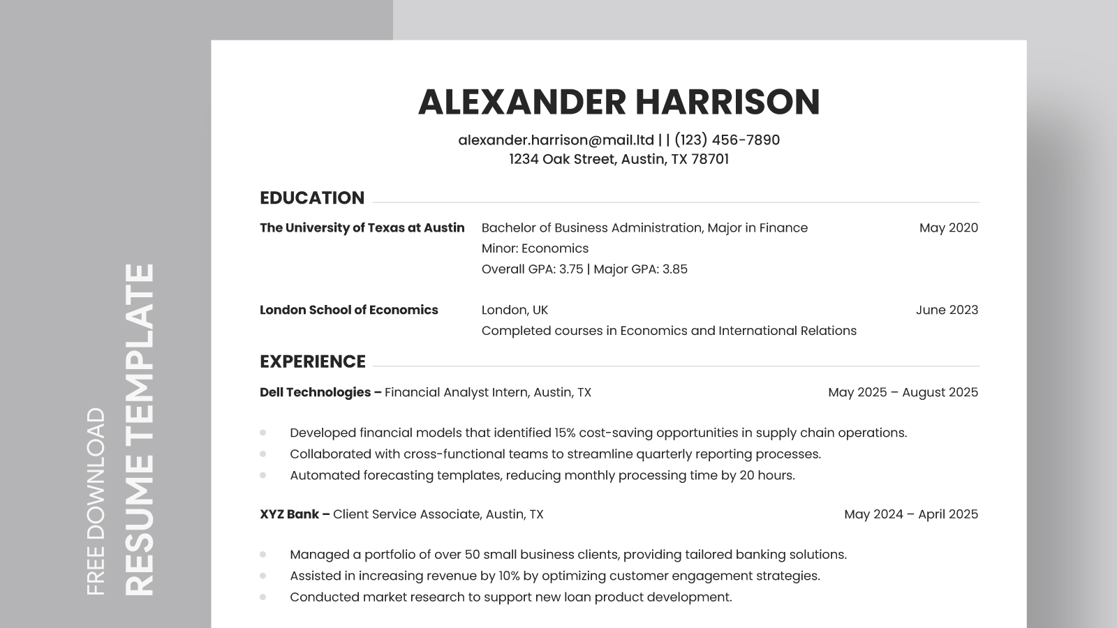 Mccombs Resume Free Google Docs Template Gdoc io