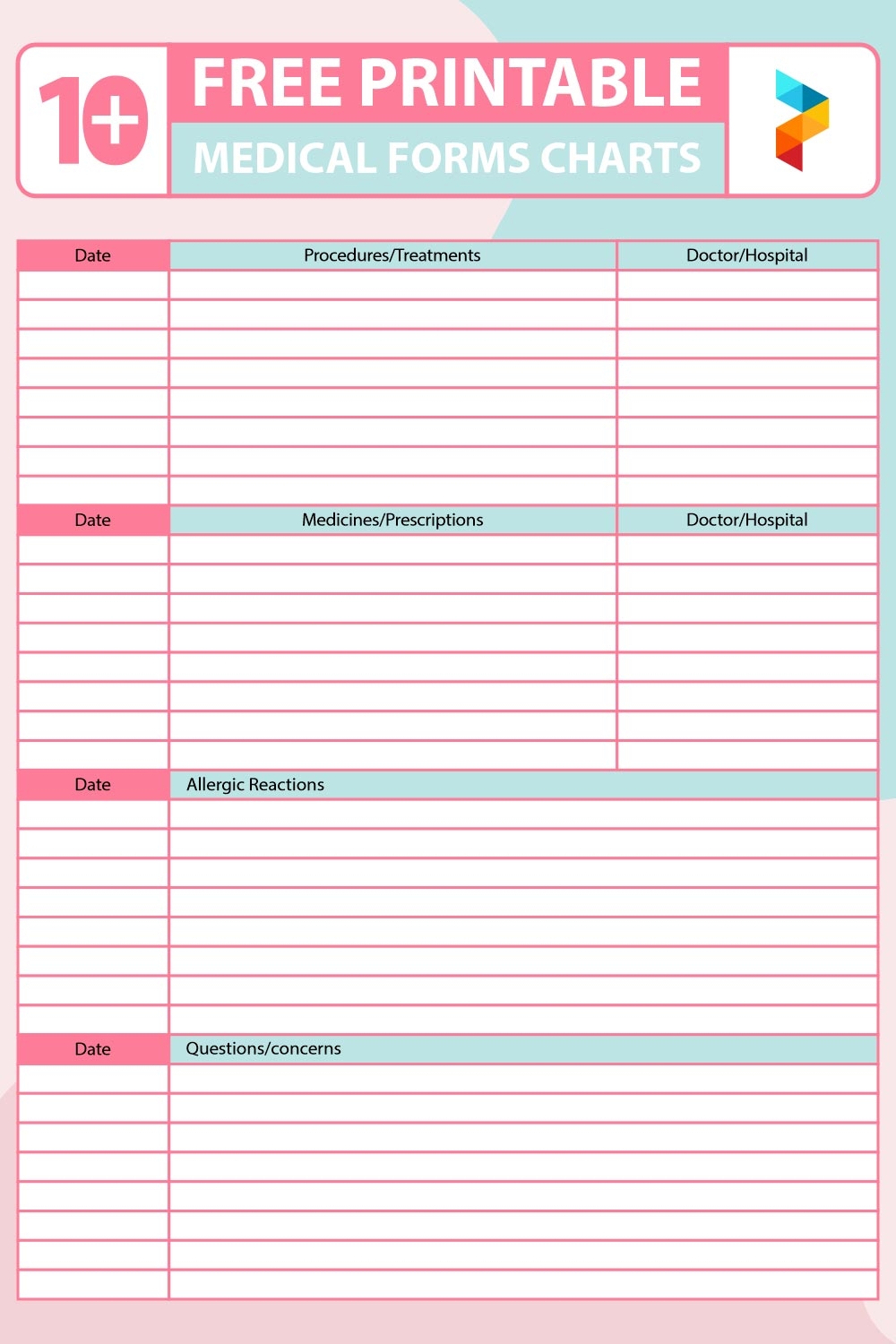 free printable medical forms pdf