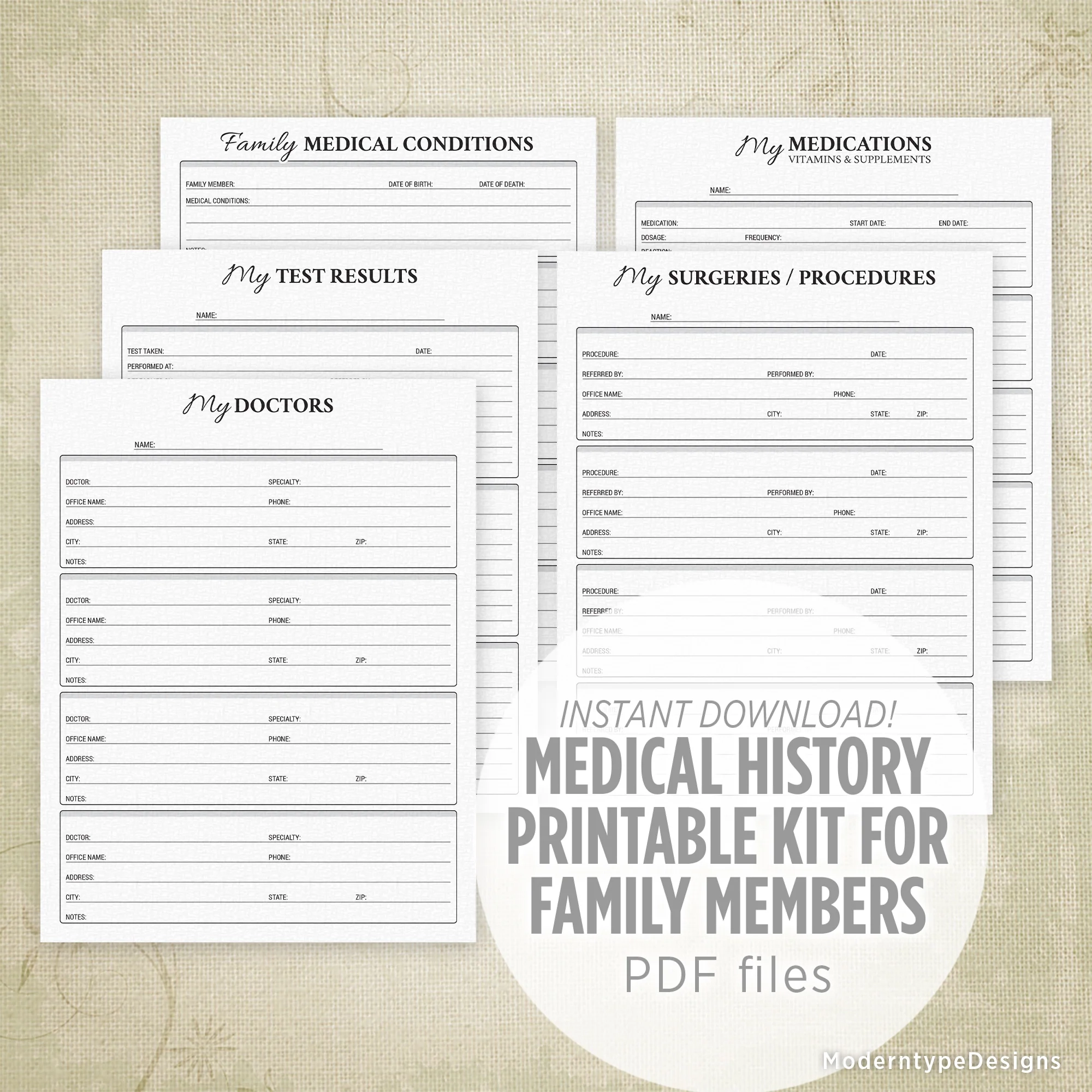 printable medical forms