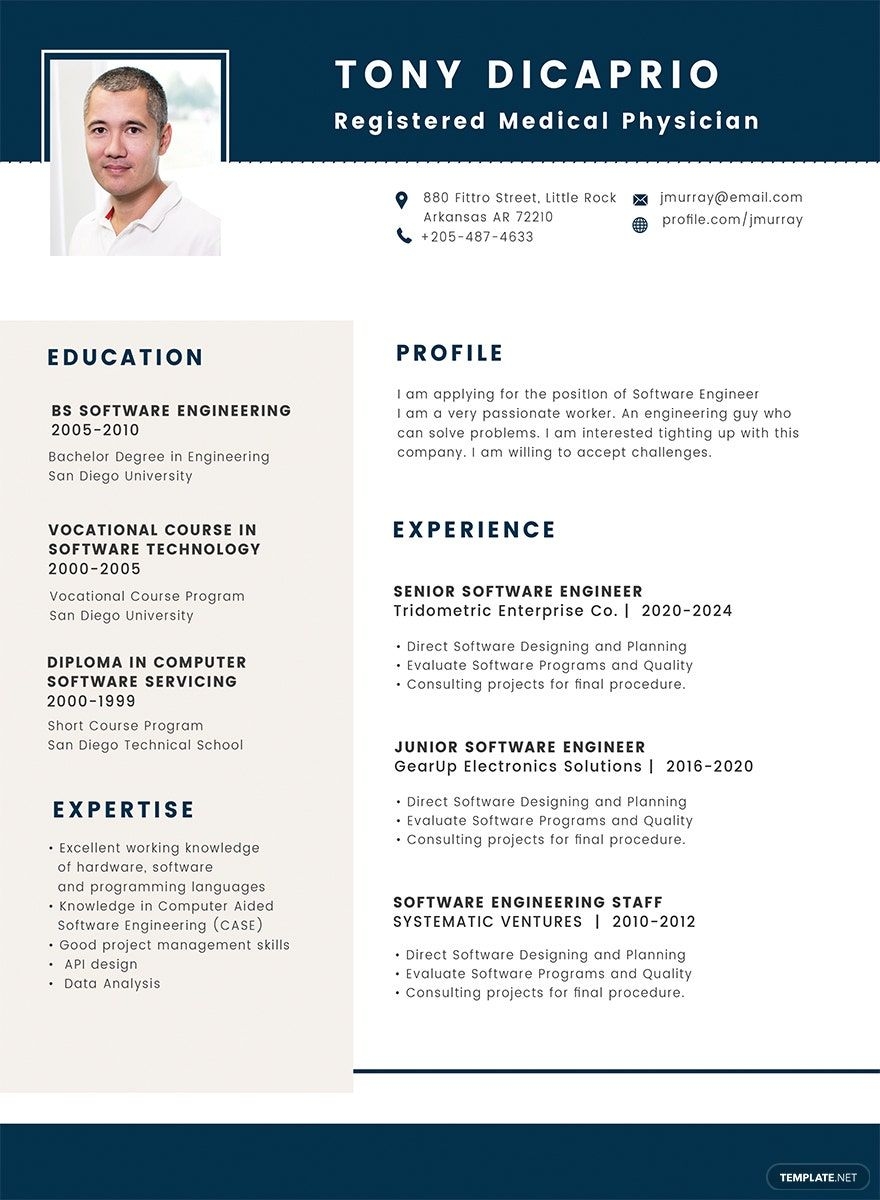 Medical Student Resume Format In PSD Pages Publisher Word Download Template