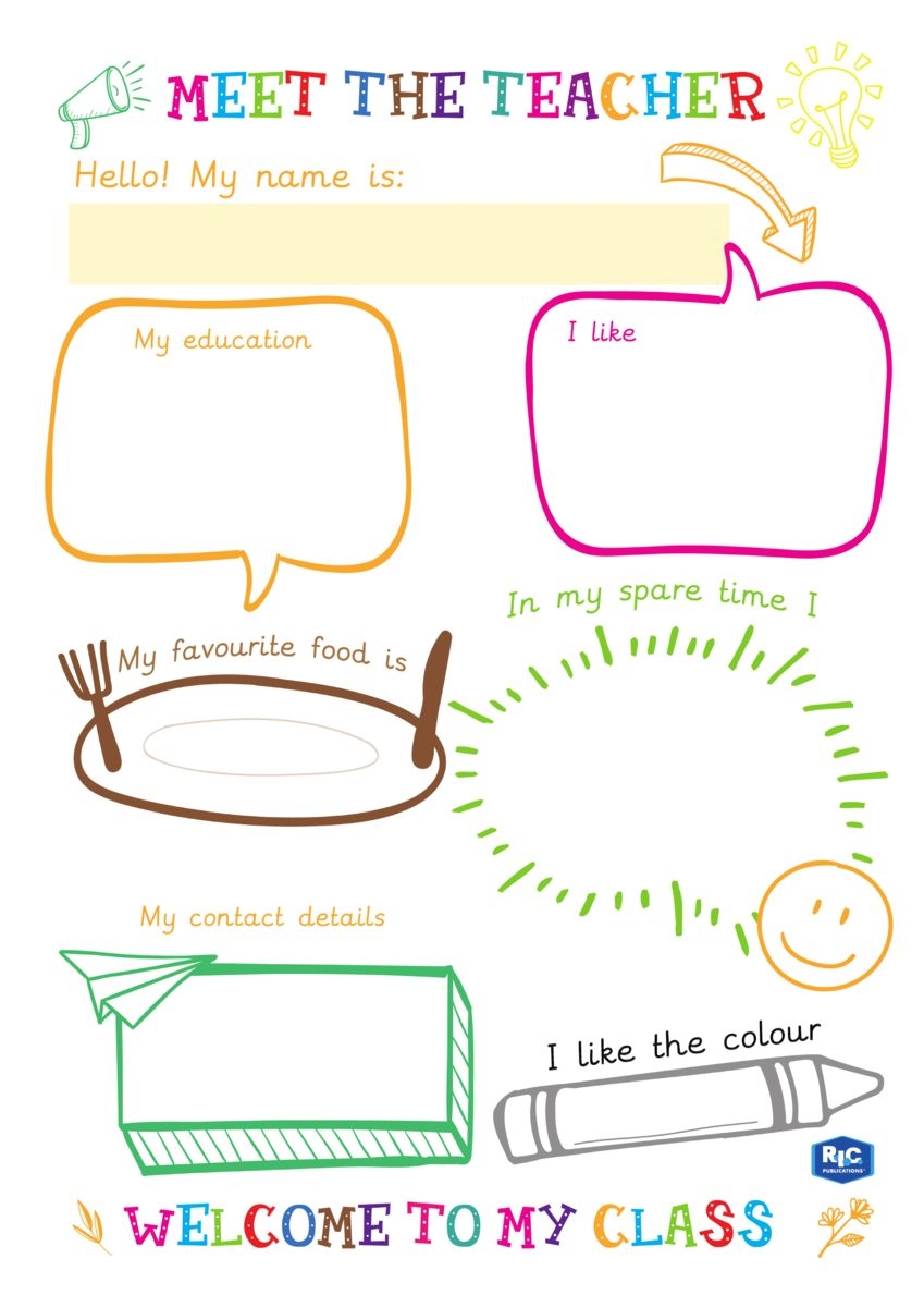 free meet the teacher templates