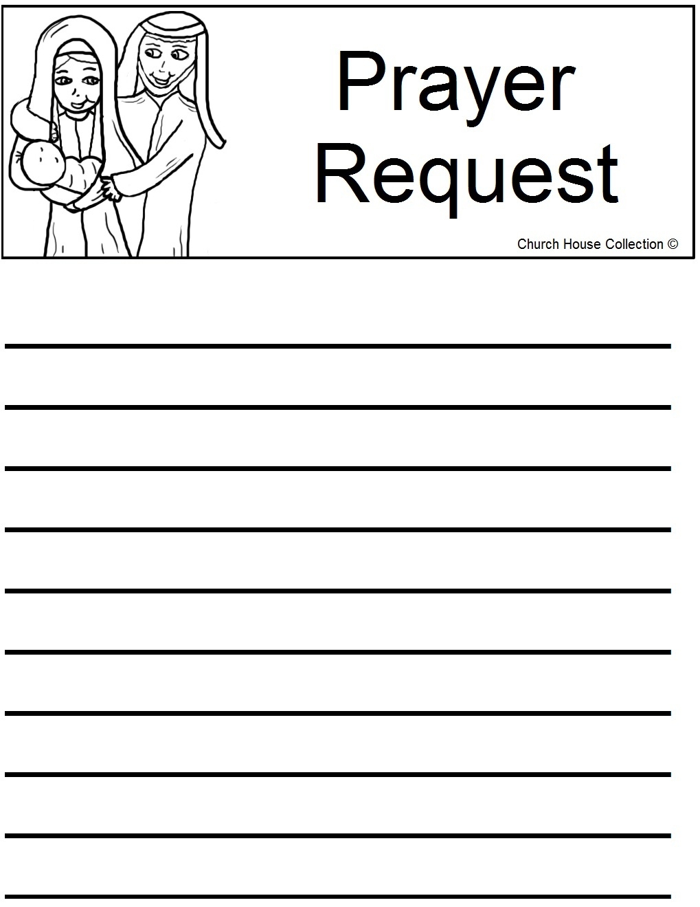 printable prayer request form