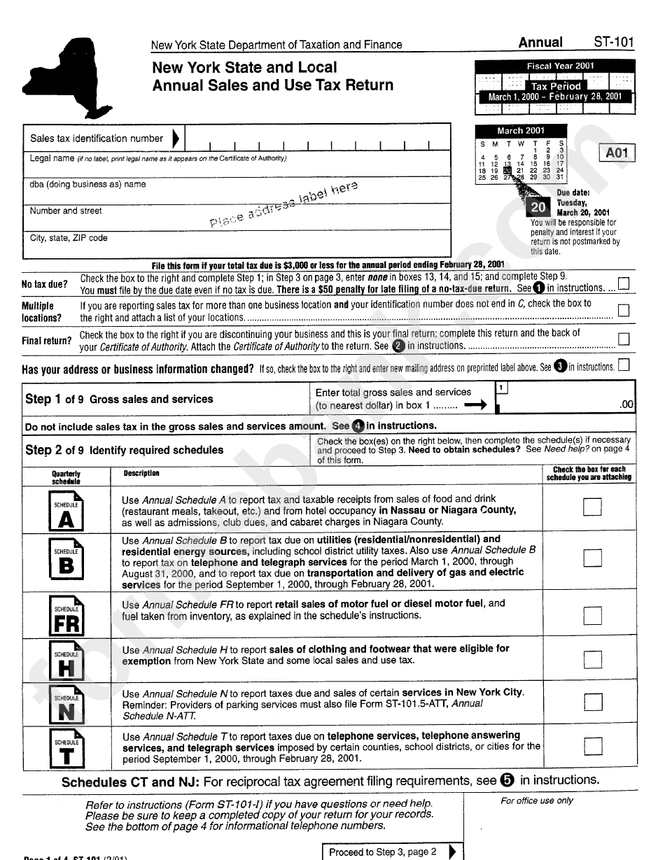 New York State Tax Form Printable Study Planner