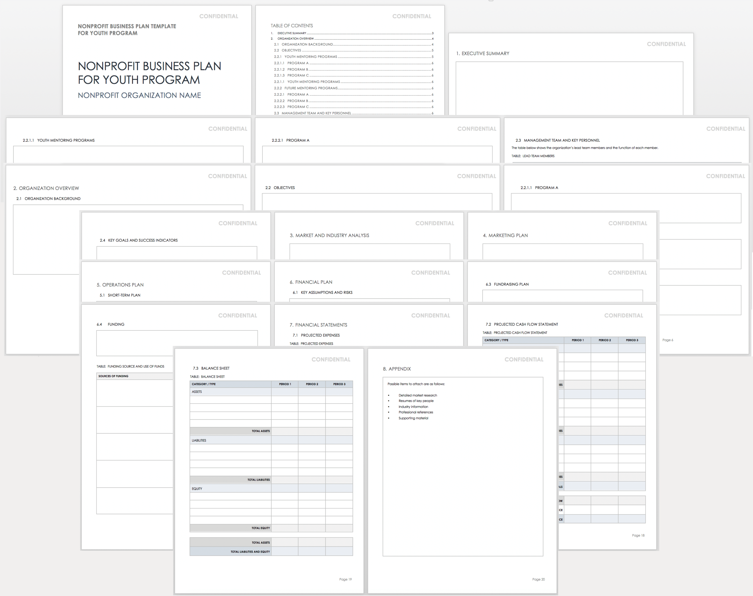 nonprofit organization business plan template