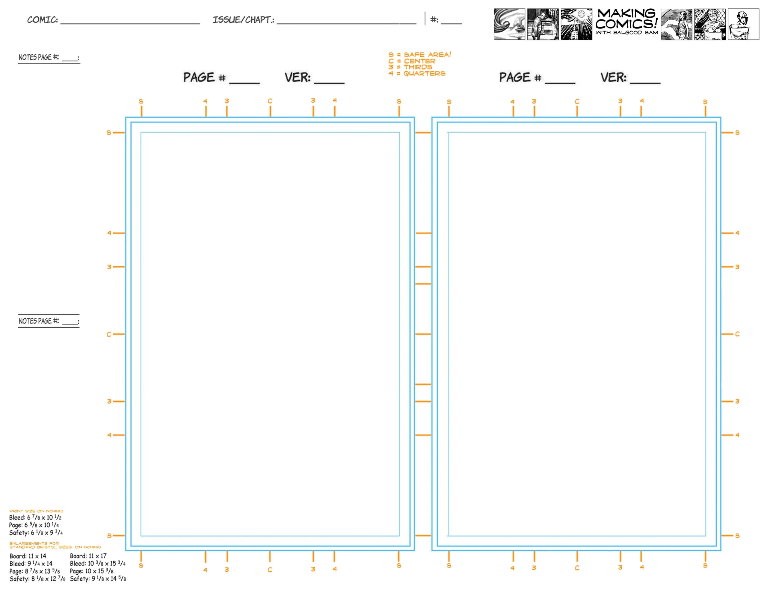 Page Aspect Ratios Templates Making Comics