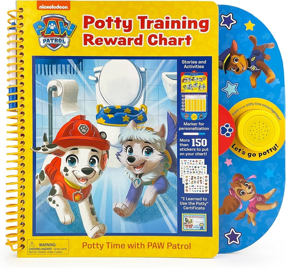 Paw Patrol Potty Training Reward Chart Potty Time With The Pups Workbook Includes Stories Activities Stickers And Sound Button Cottage Door Press Cottage Door Press 9781646389902 Amazon Books
