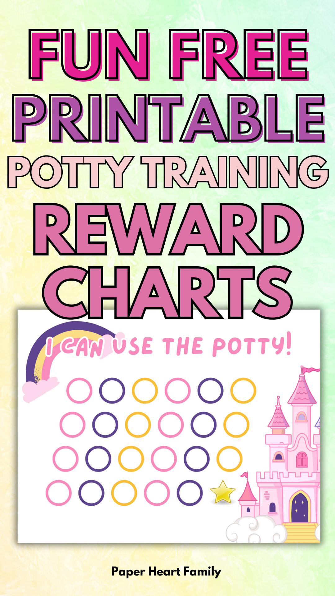 printable potty training chart