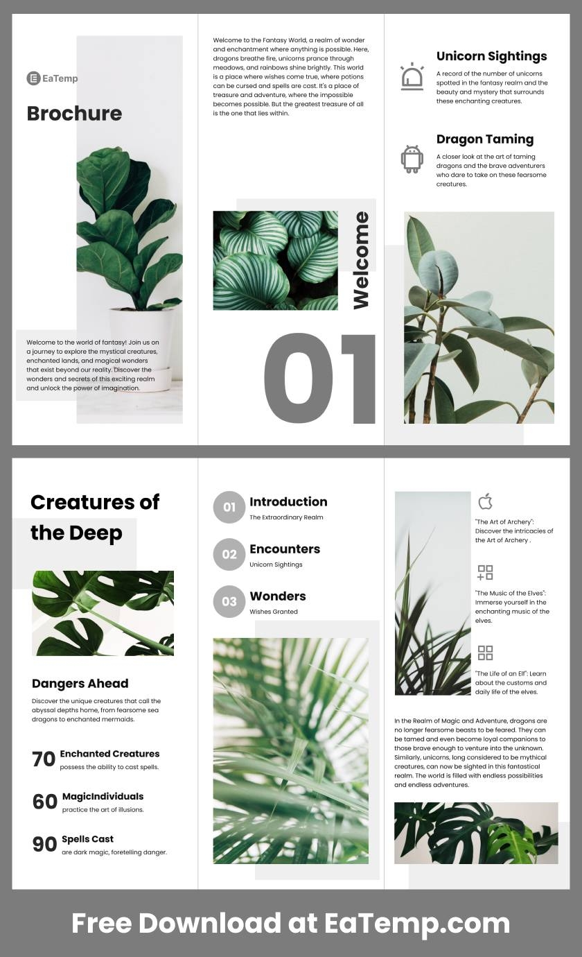 brochure google slides template