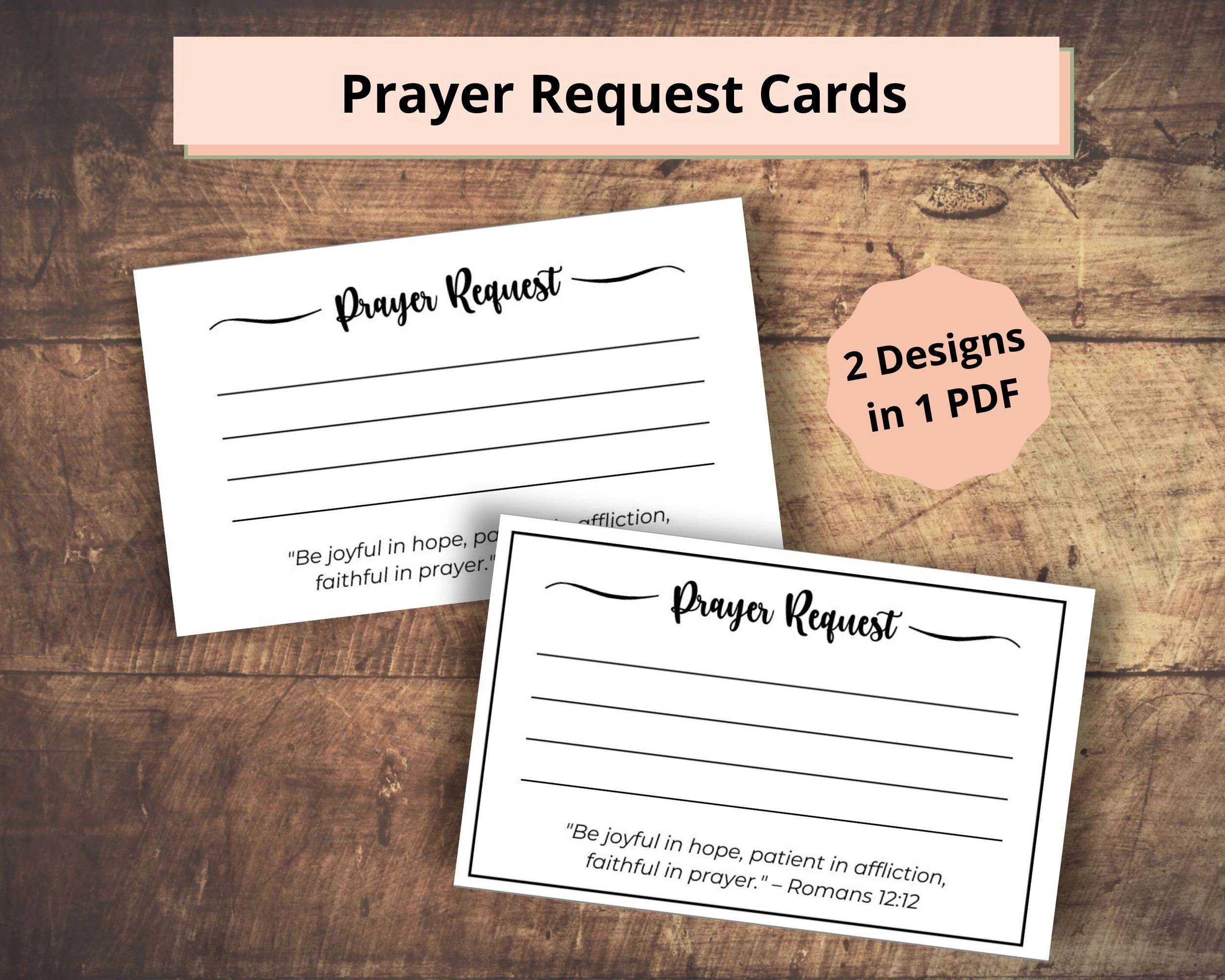 Prayer Request Cards Printable Prayer Cards For Small Group Church Bible Study Etsy