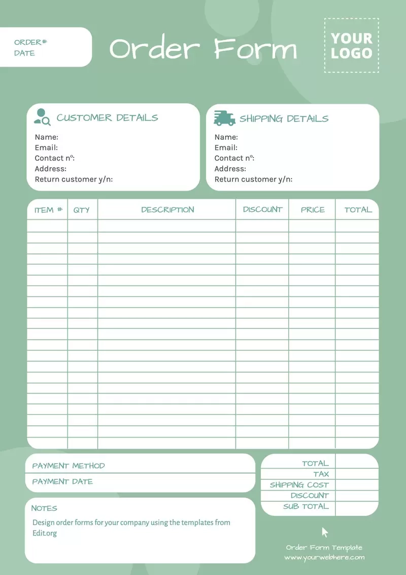 create printable form