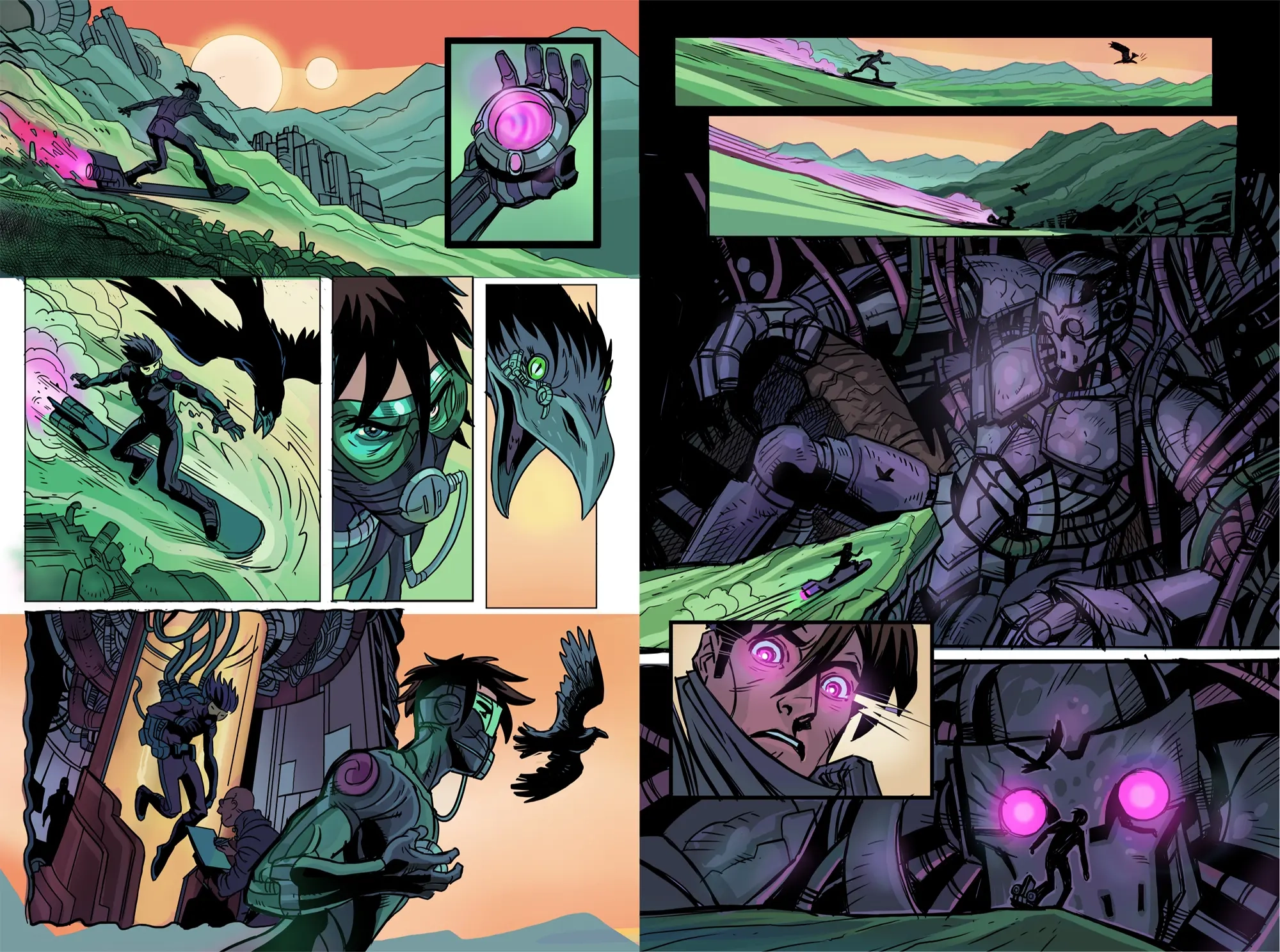 comic book page layout