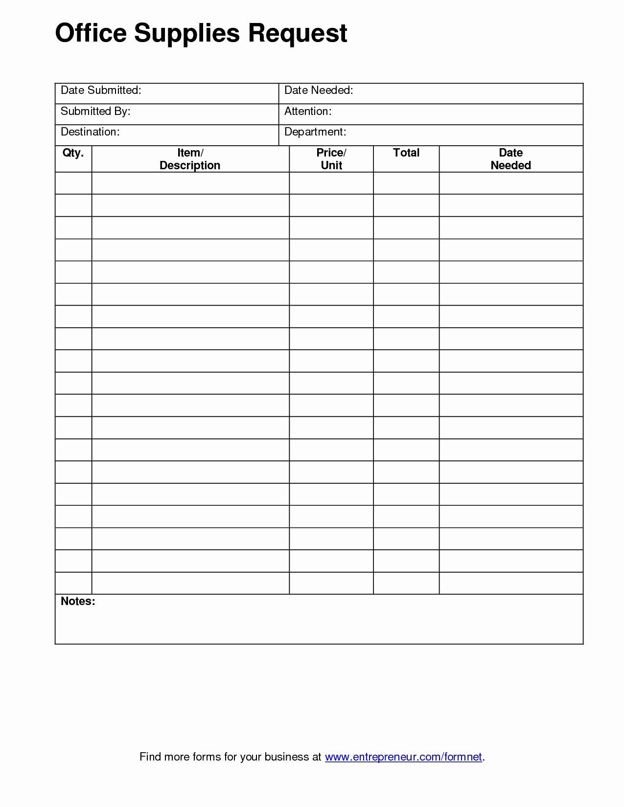 printable office forms