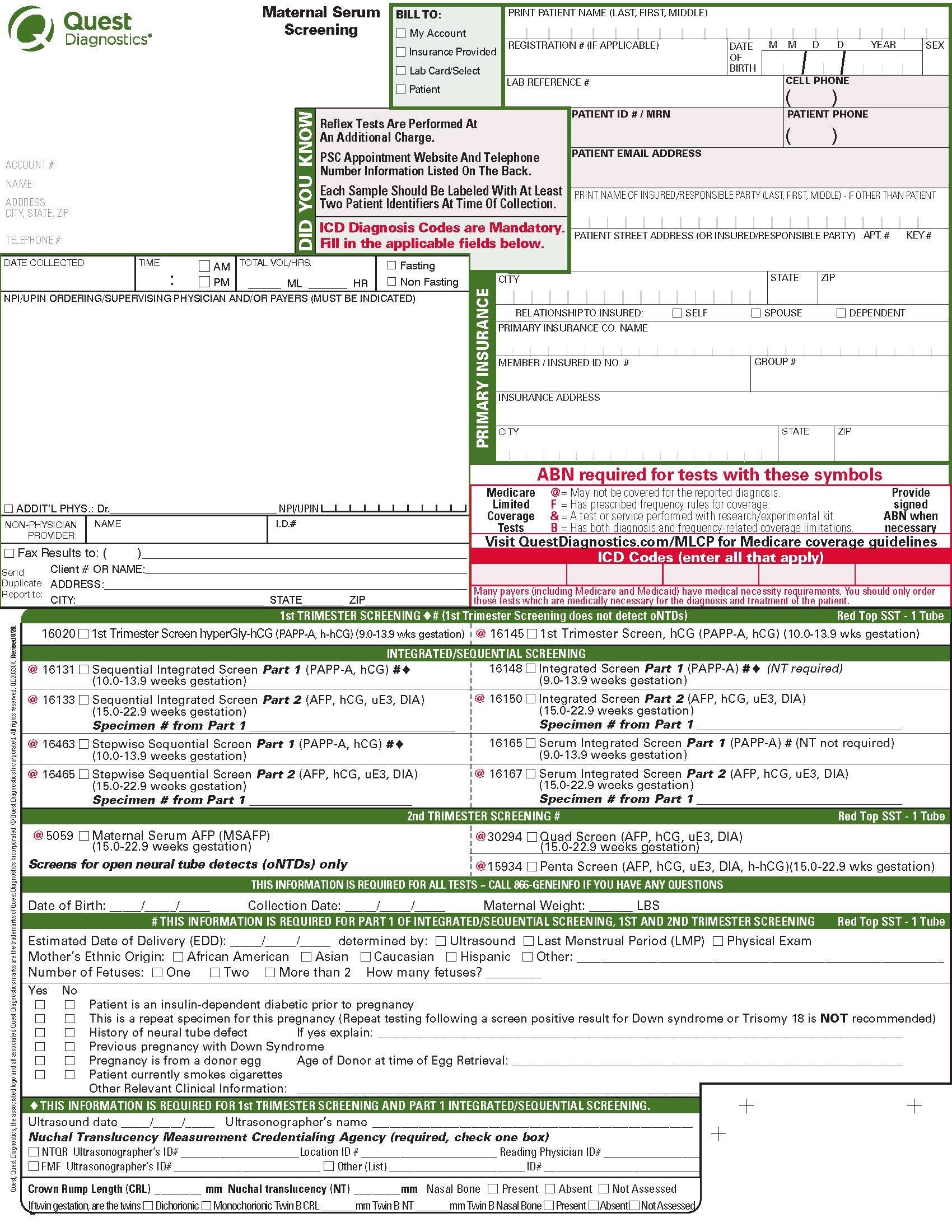 Provider Forms Alverno Laboratories Illinois And Indiana