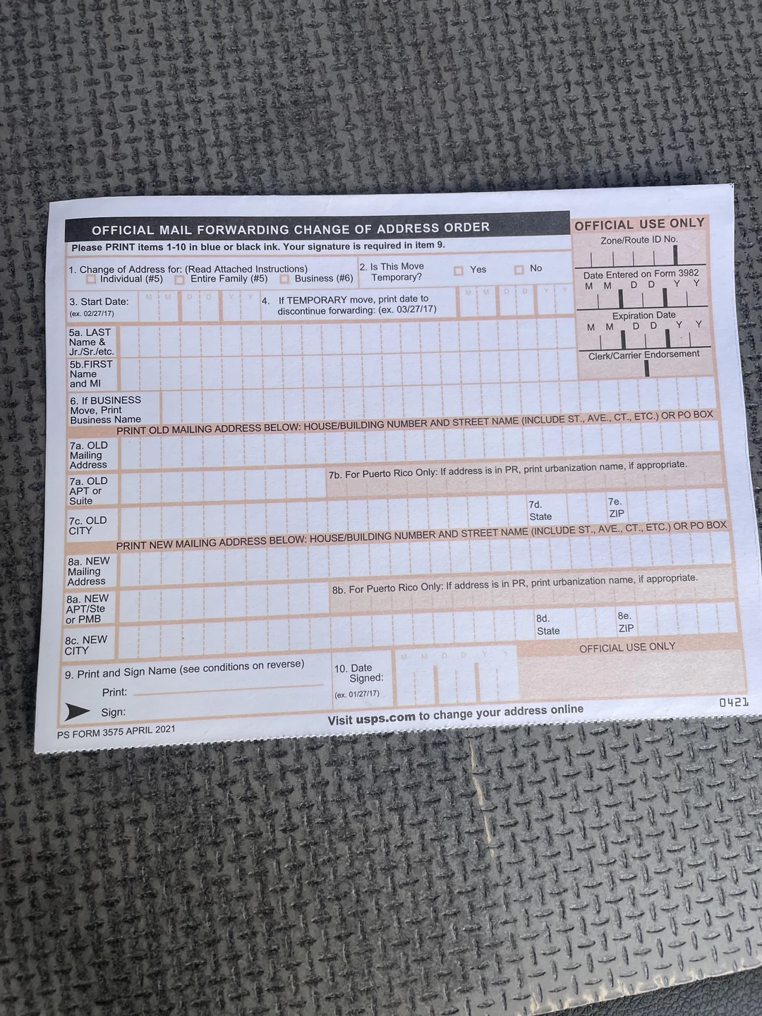 PS FORM 3575 yes Or No R fromatoarbitration