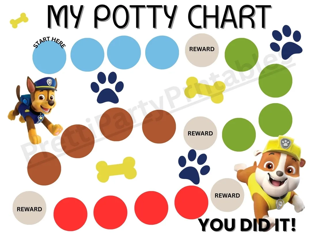 potty chart paw patrol