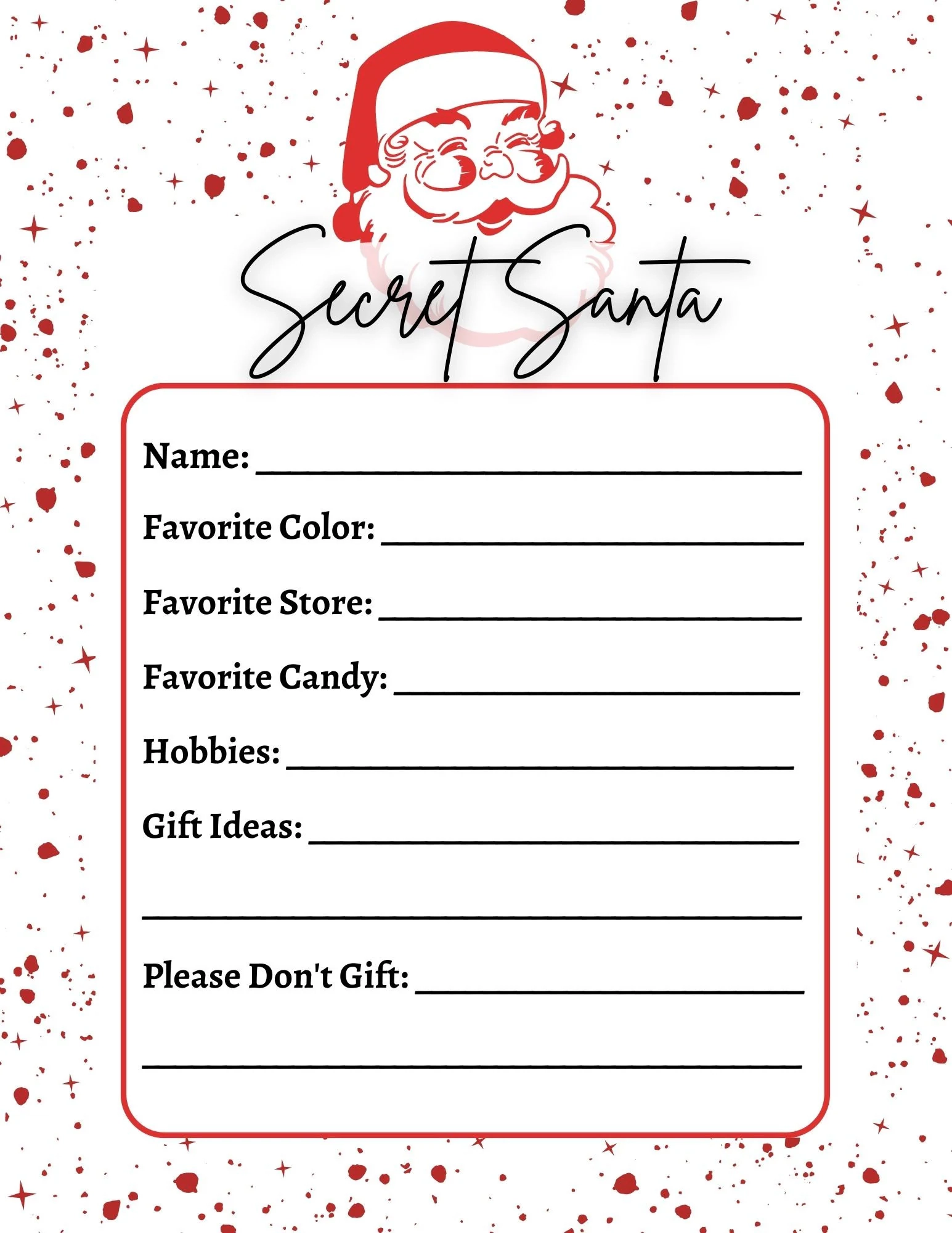 Secret Santa Wish List Etsy Israel