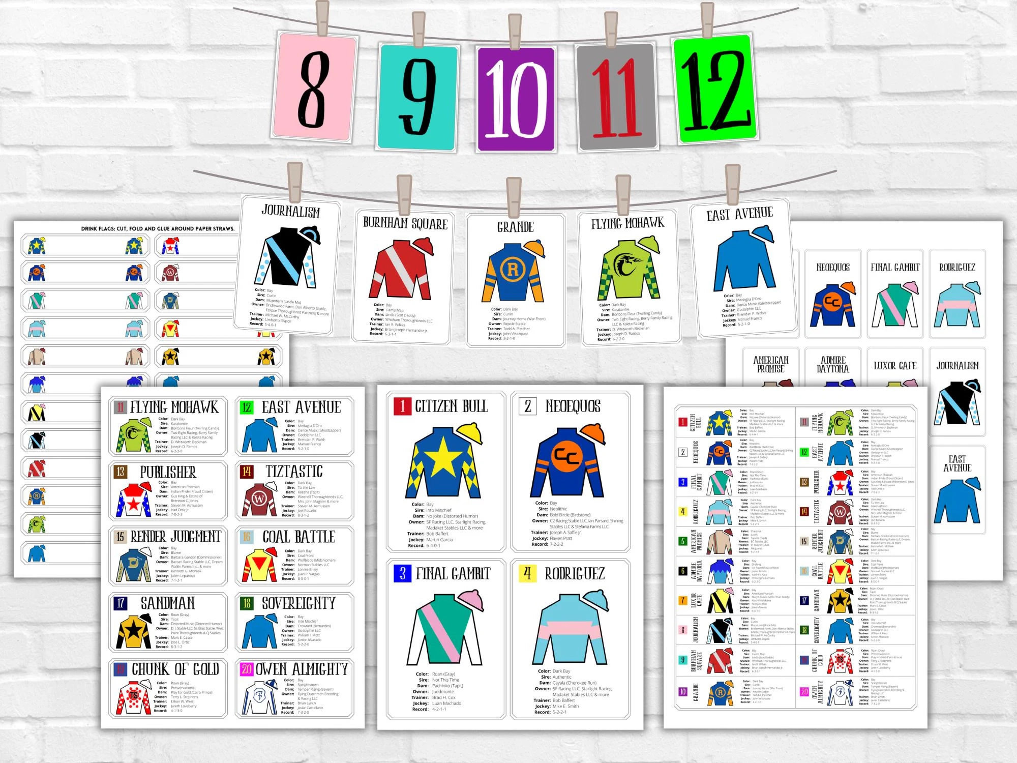 kentucky derby race form printable