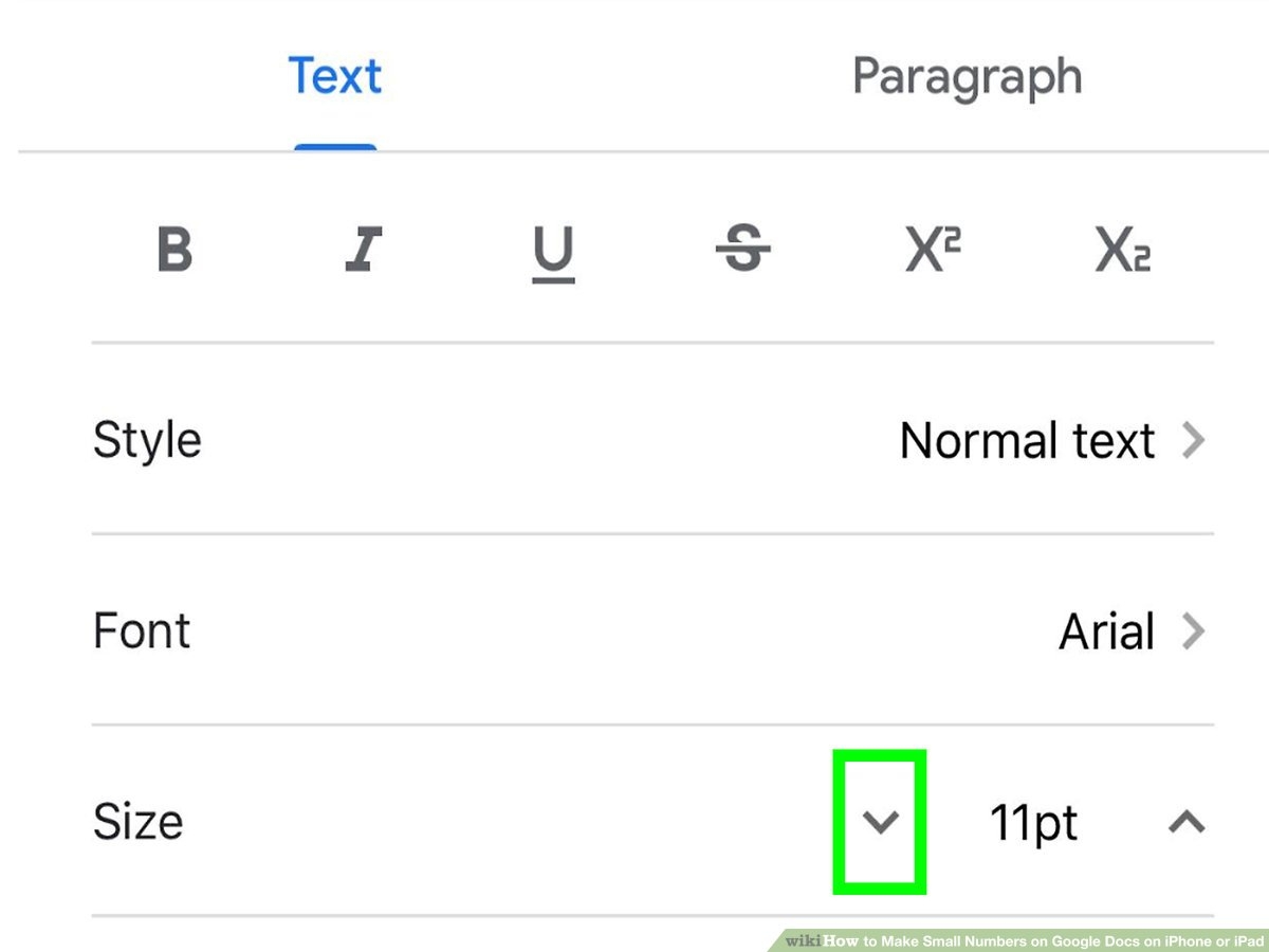 Simple Ways To Make Small Numbers On Google Docs On IPhone Or IPad