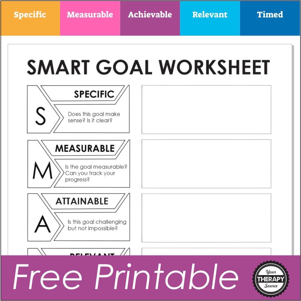 smart goals template free download