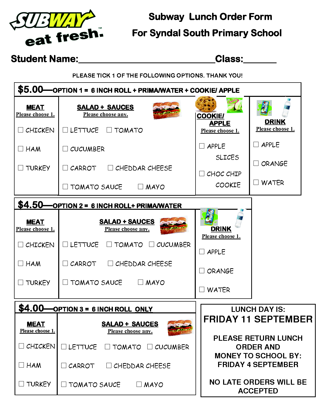 Subway Order Sheet 6 Free PDF Printables Printablee