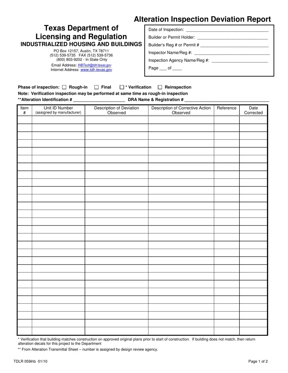 vsf form texas printable