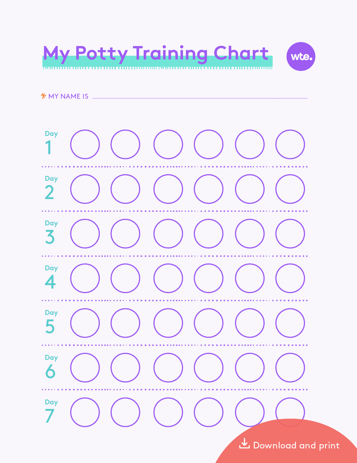 This Printable Potty Training Chart Can Help Your Toddler Lose The Diapers For Good