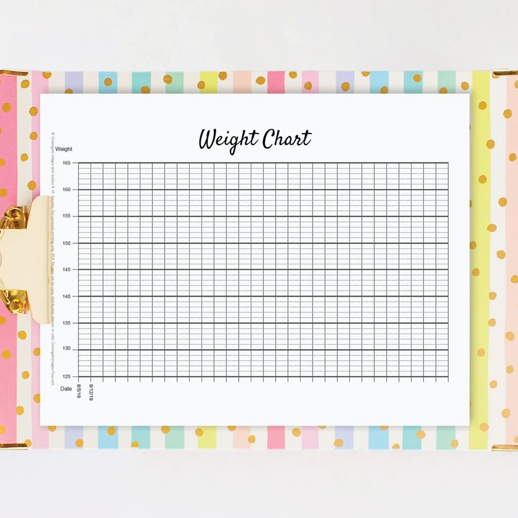 print weight loss chart